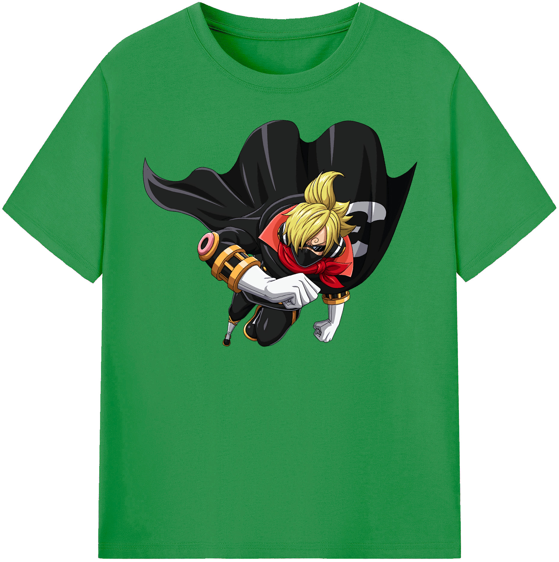 （画像用） ワンピース サンジ ONE PIECE Sanji レディースカジュアルプリントTシャツ（綿100％）