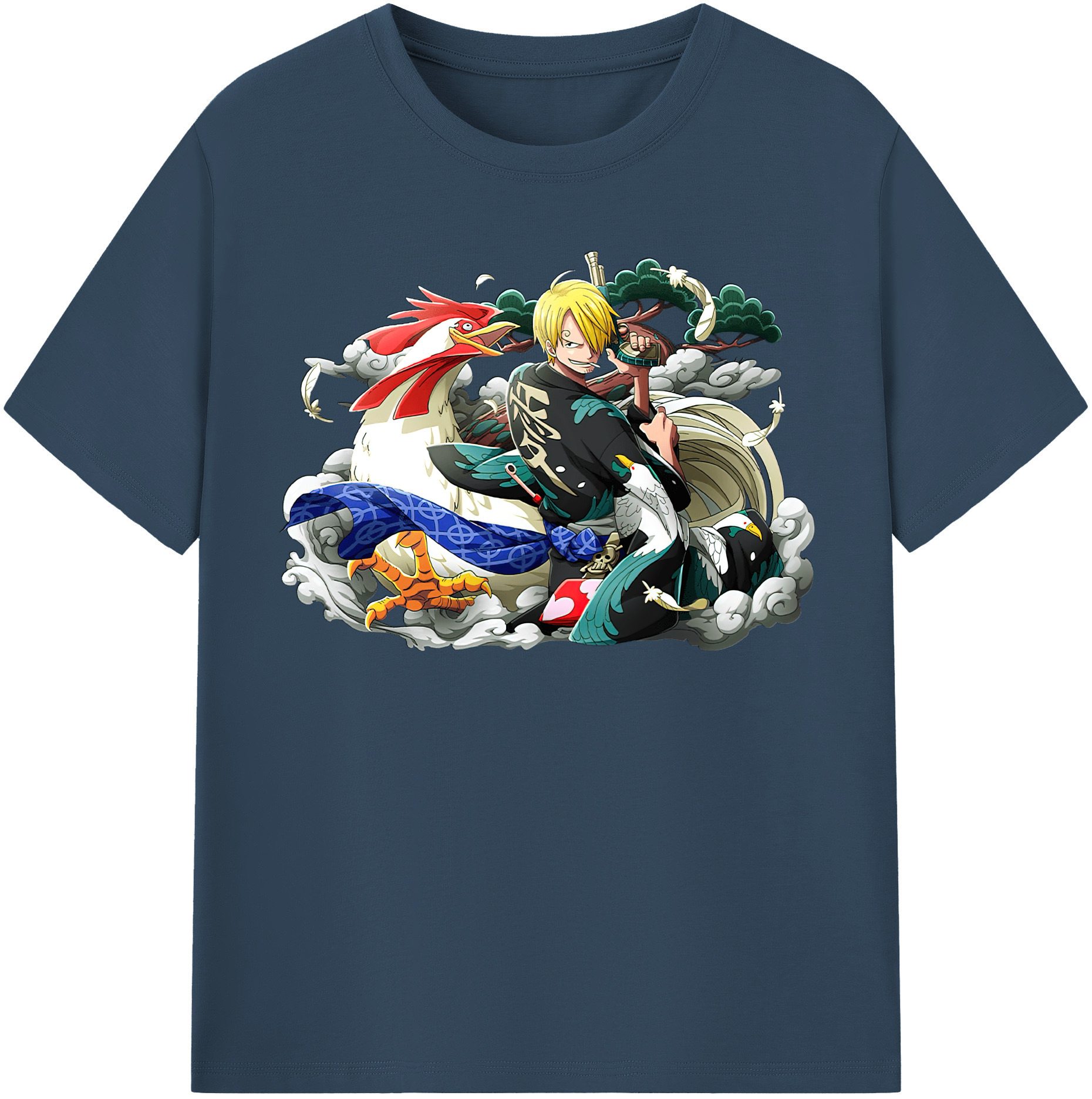（画像用） ワンピース サンジ ONE PIECE Sanji レディースカジュアルプリントTシャツ（綿100％）