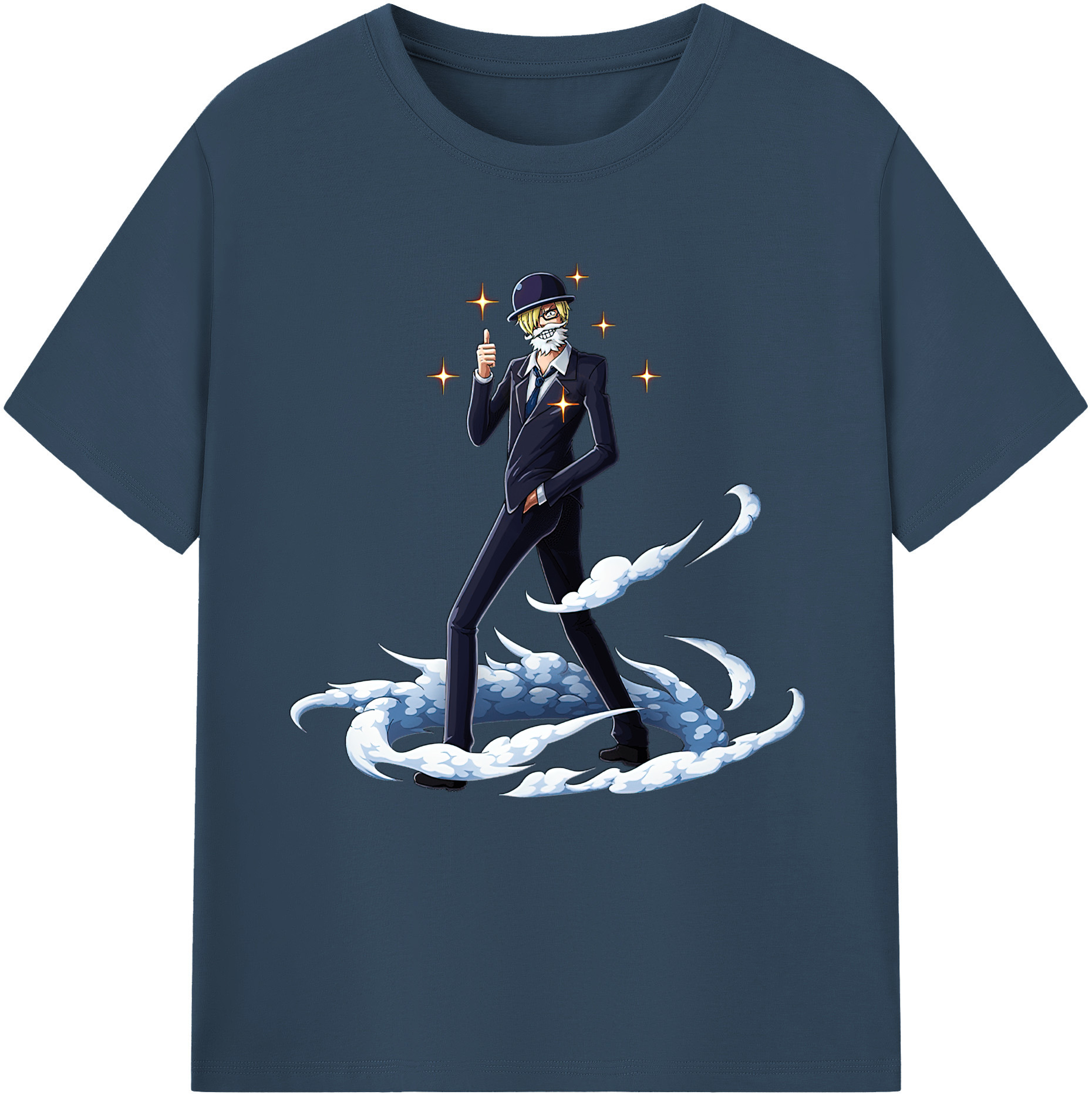 （画像用） ワンピース サンジ ONE PIECE Sanji レディースカジュアルプリントTシャツ（綿100％）