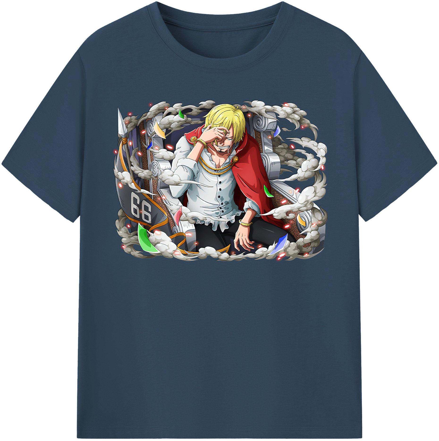 （画像用） ワンピース サンジ ONE PIECE Sanji レディースカジュアルプリントTシャツ（綿100％）