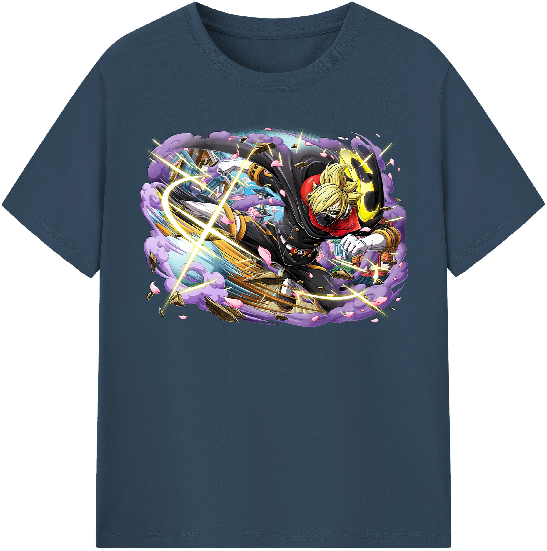 （画像用） ワンピース サンジ ONE PIECE Sanji レディースカジュアルプリントTシャツ（綿100％）