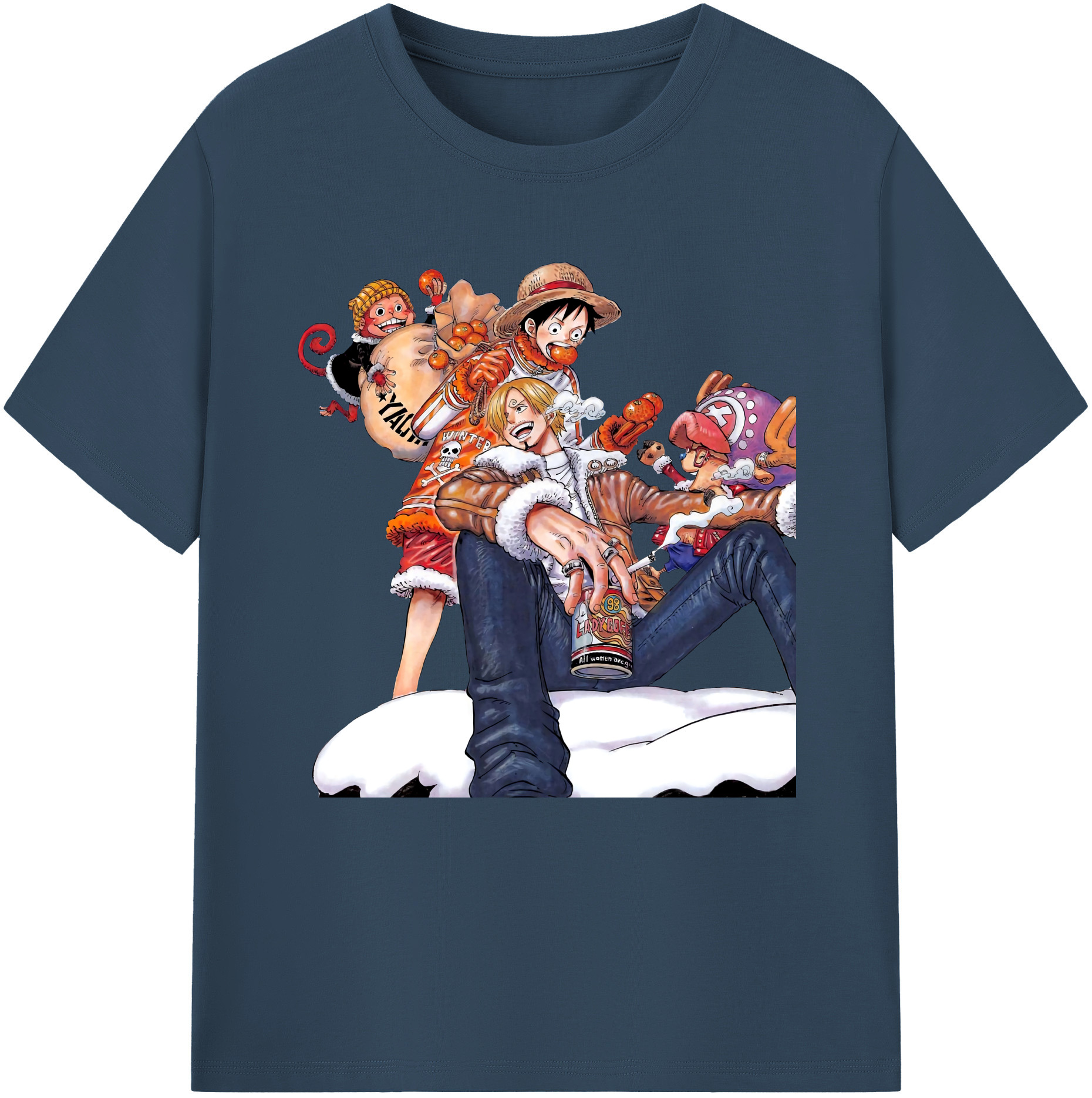（画像用） ワンピース サンジ ONE PIECE Sanji レディースカジュアルプリントTシャツ（綿100％）