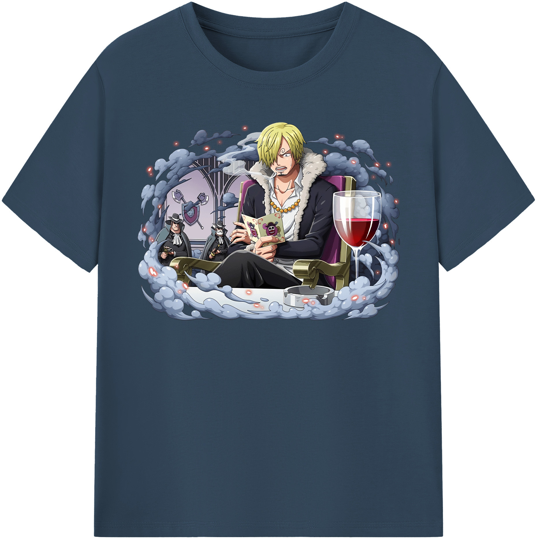 （画像用） ワンピース サンジ ONE PIECE Sanji レディースカジュアルプリントTシャツ（綿100％）