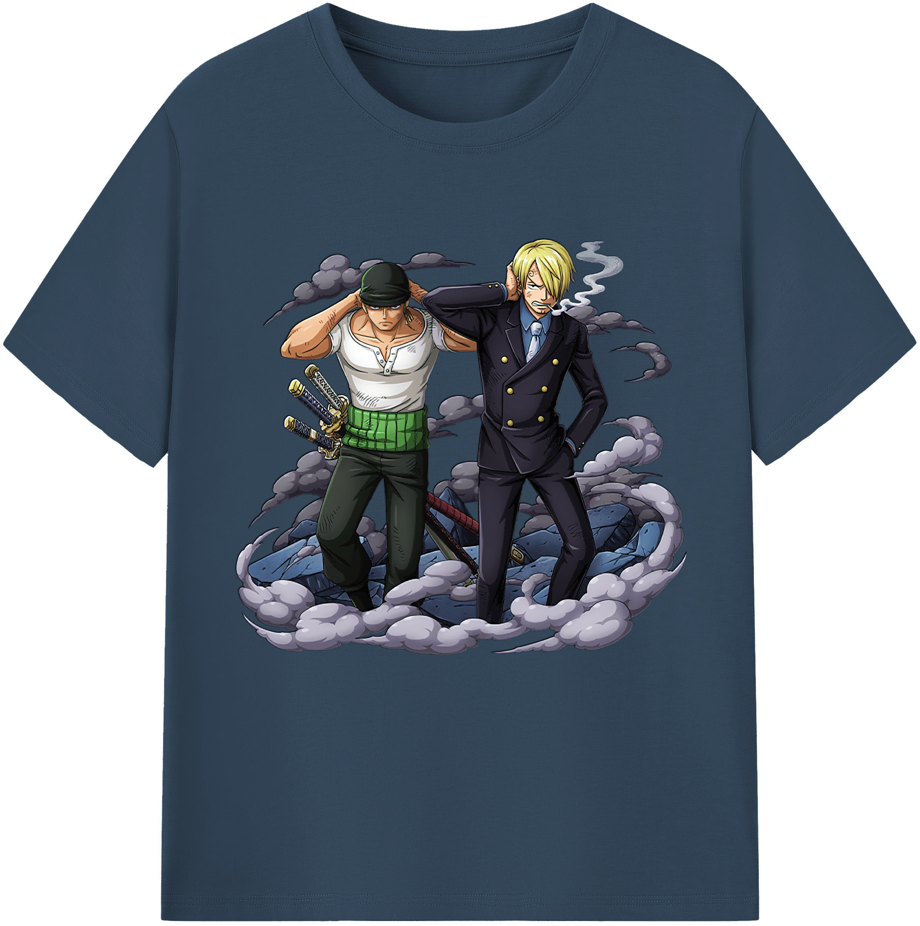 （画像用） ワンピース サンジ ONE PIECE Sanji レディースカジュアルプリントTシャツ（綿100％）