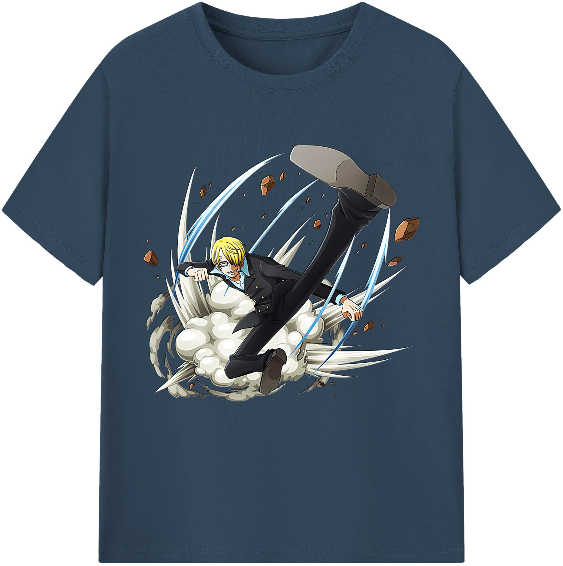 （画像用） ワンピース サンジ ONE PIECE Sanji レディースカジュアルプリントTシャツ（綿100％）