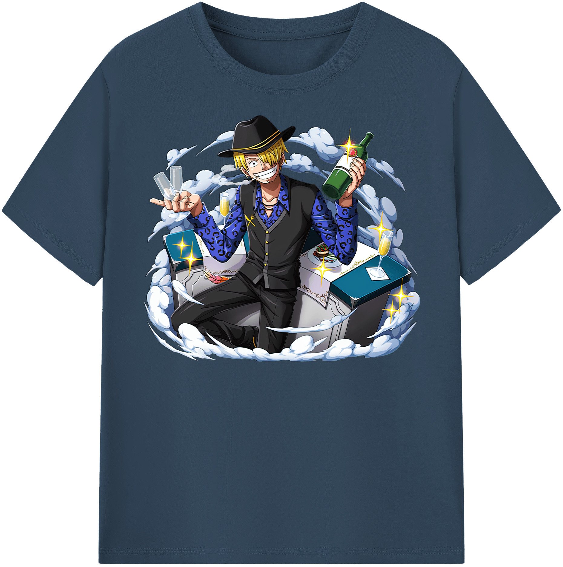 （画像用） ワンピース サンジ ONE PIECE Sanji レディースカジュアルプリントTシャツ（綿100％）