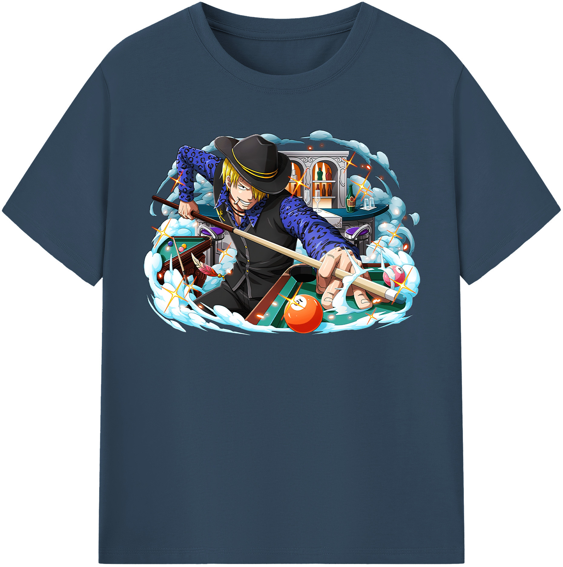 （画像用） ワンピース サンジ ONE PIECE Sanji レディースカジュアルプリントTシャツ（綿100％）