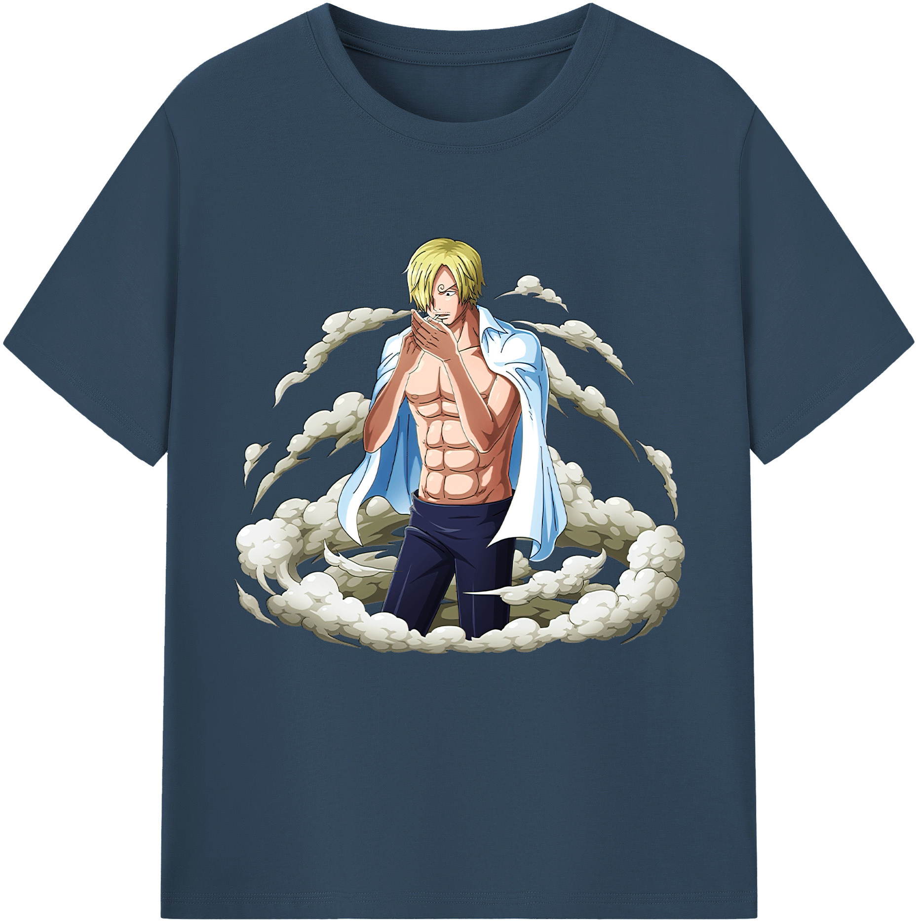 （画像用） ワンピース サンジ ONE PIECE Sanji レディースカジュアルプリントTシャツ（綿100％）