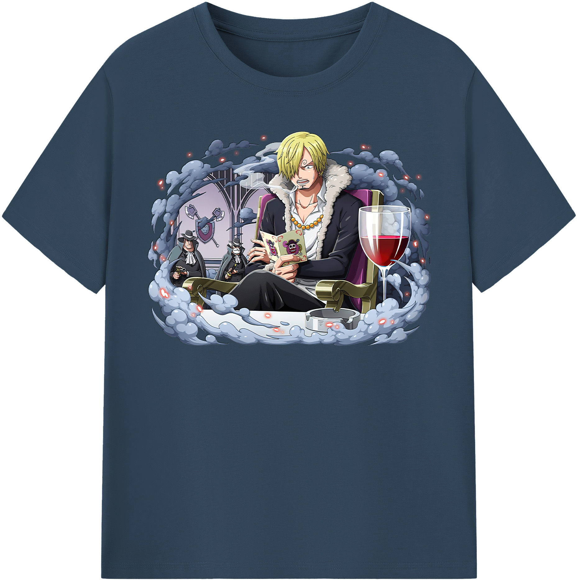 （画像用） ワンピース サンジ ONE PIECE Sanji レディースカジュアルプリントTシャツ（綿100％）