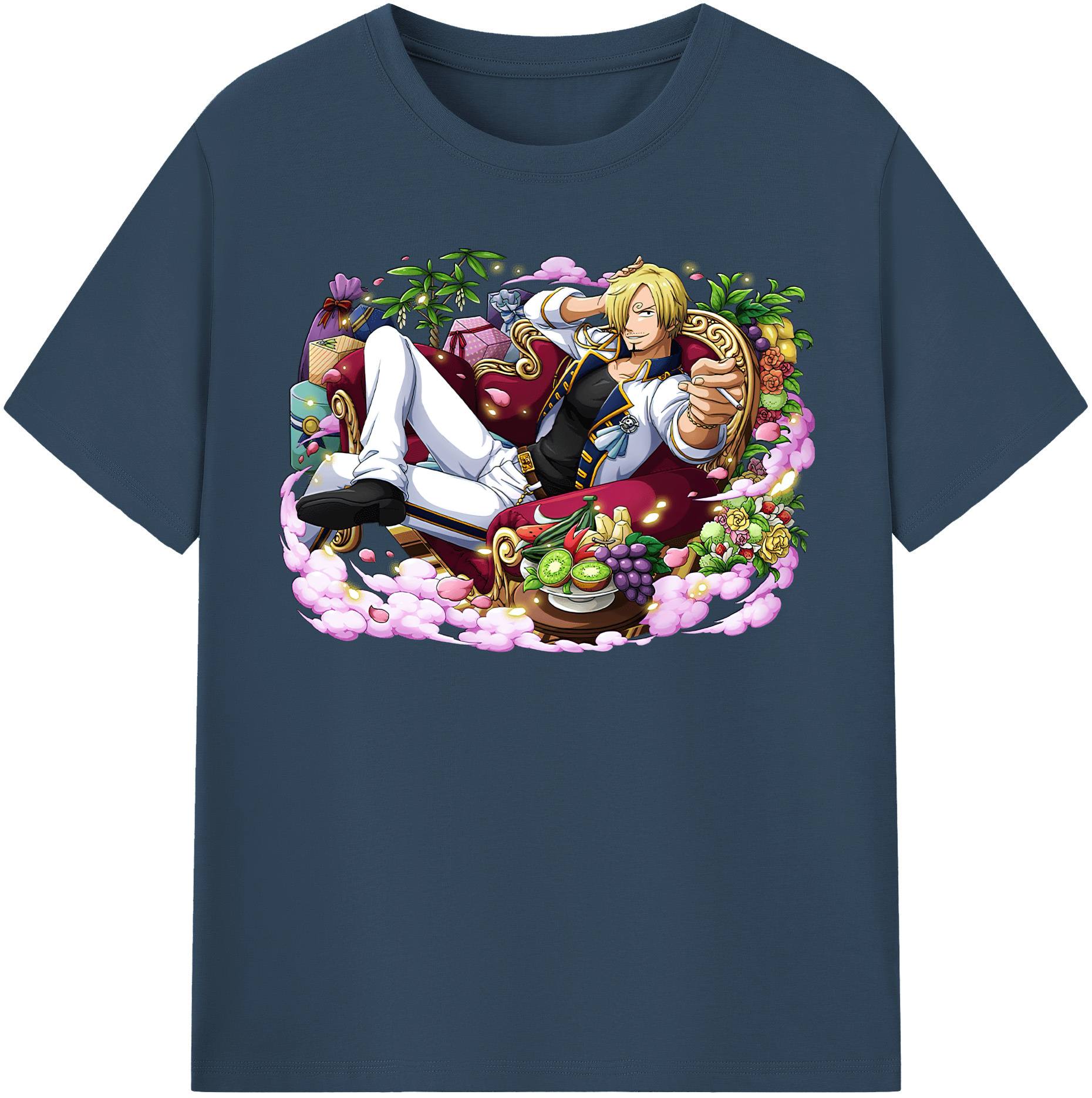 （画像用） ワンピース サンジ ONE PIECE Sanji レディースカジュアルプリントTシャツ（綿100％）