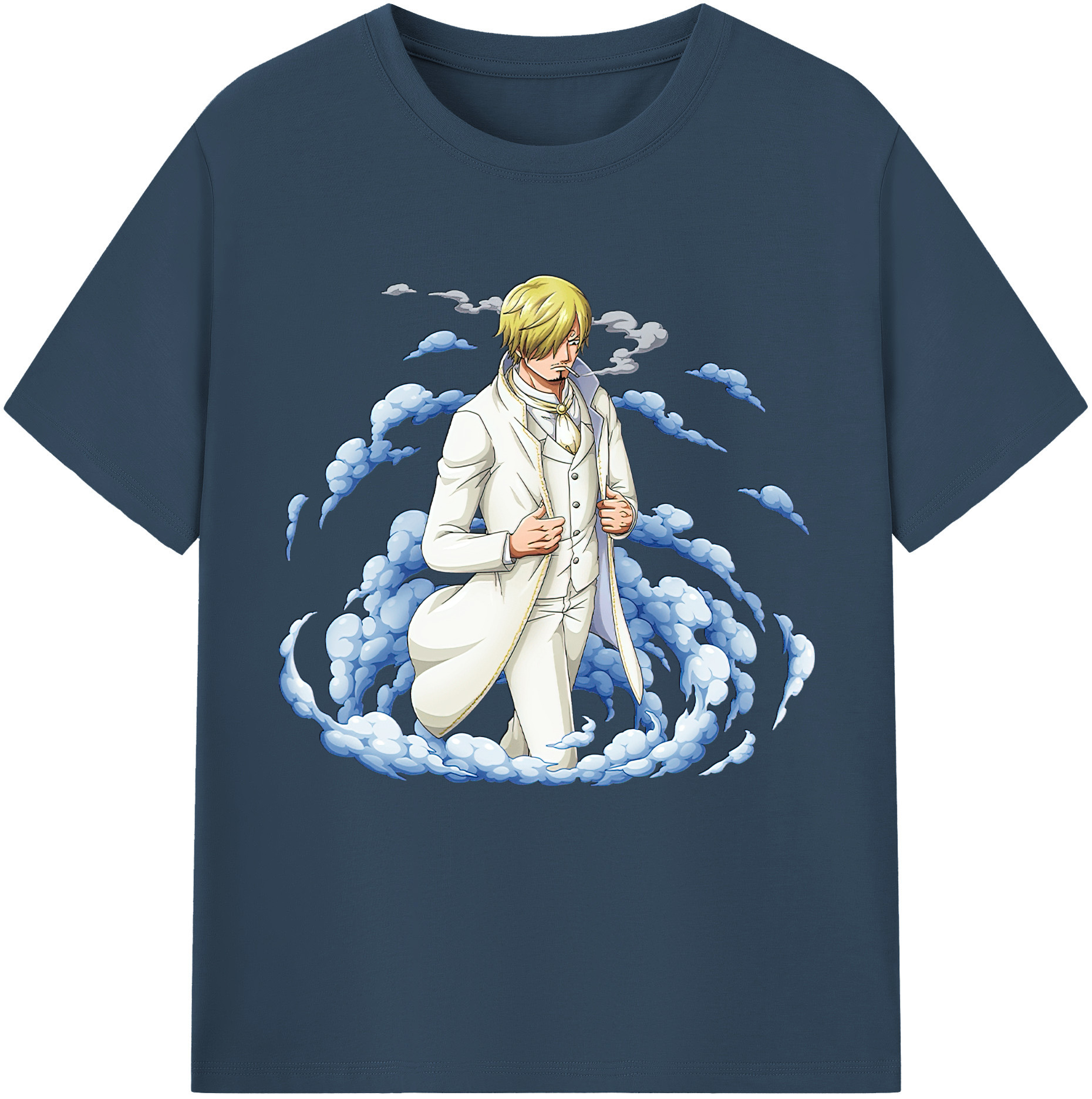 （画像用） ワンピース サンジ ONE PIECE Sanji レディースカジュアルプリントTシャツ（綿100％）