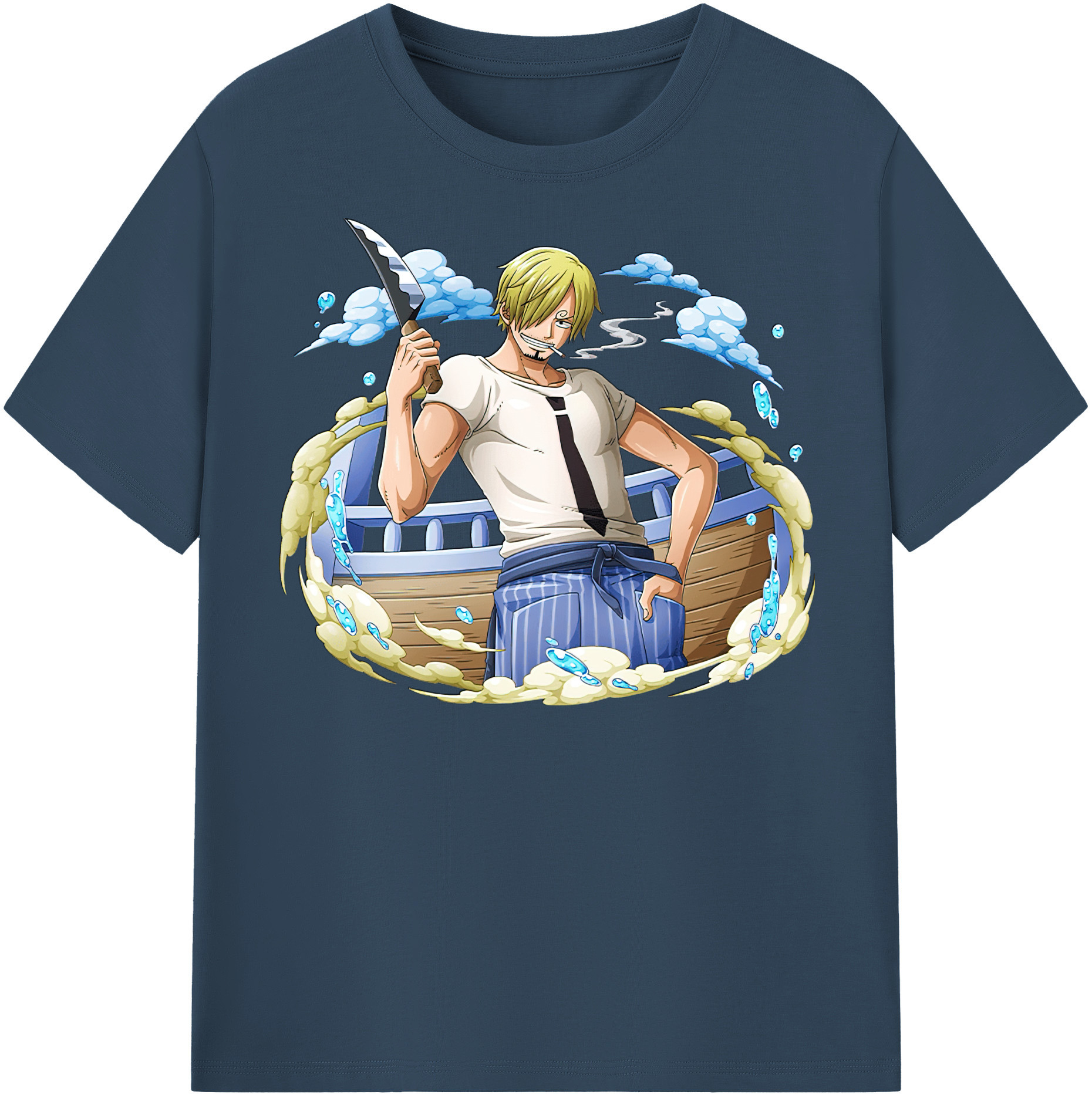 （画像用） ワンピース サンジ ONE PIECE Sanji レディースカジュアルプリントTシャツ（綿100％）