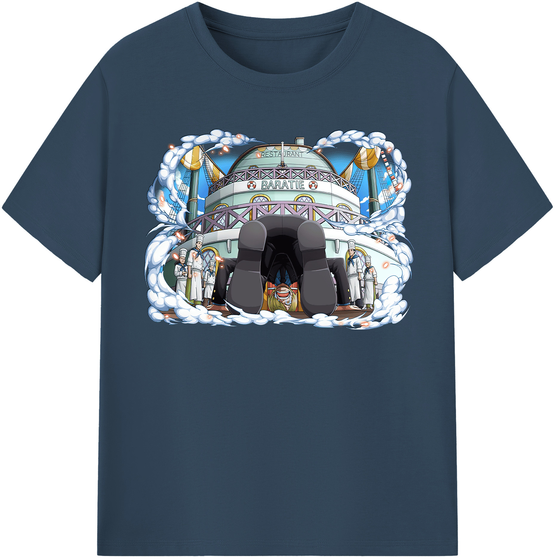 （画像用） ワンピース サンジ ONE PIECE Sanji レディースカジュアルプリントTシャツ（綿100％）