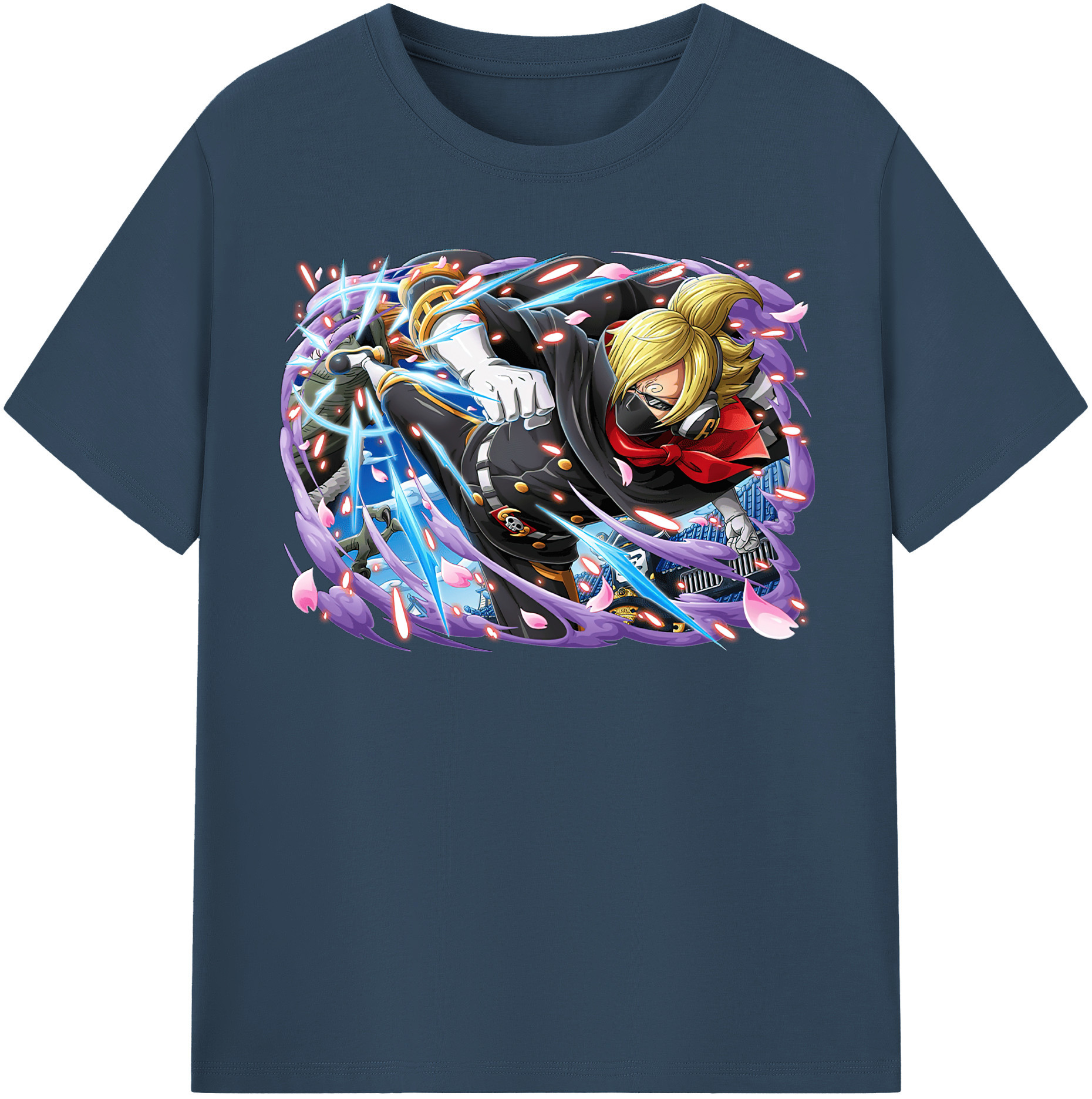 （画像用） ワンピース サンジ ONE PIECE Sanji レディースカジュアルプリントTシャツ（綿100％）