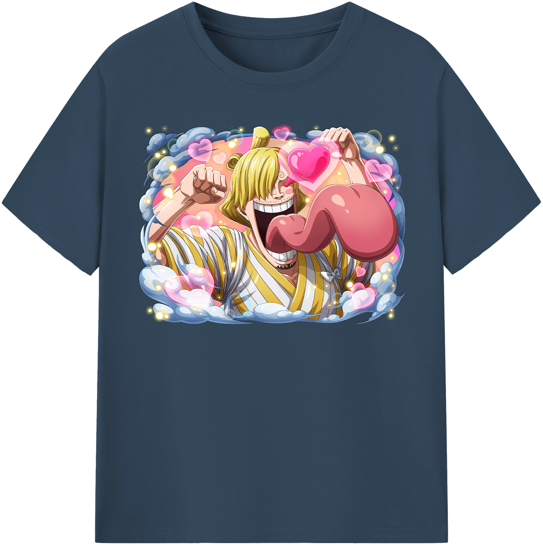 （画像用） ワンピース サンジ ONE PIECE Sanji レディースカジュアルプリントTシャツ（綿100％）