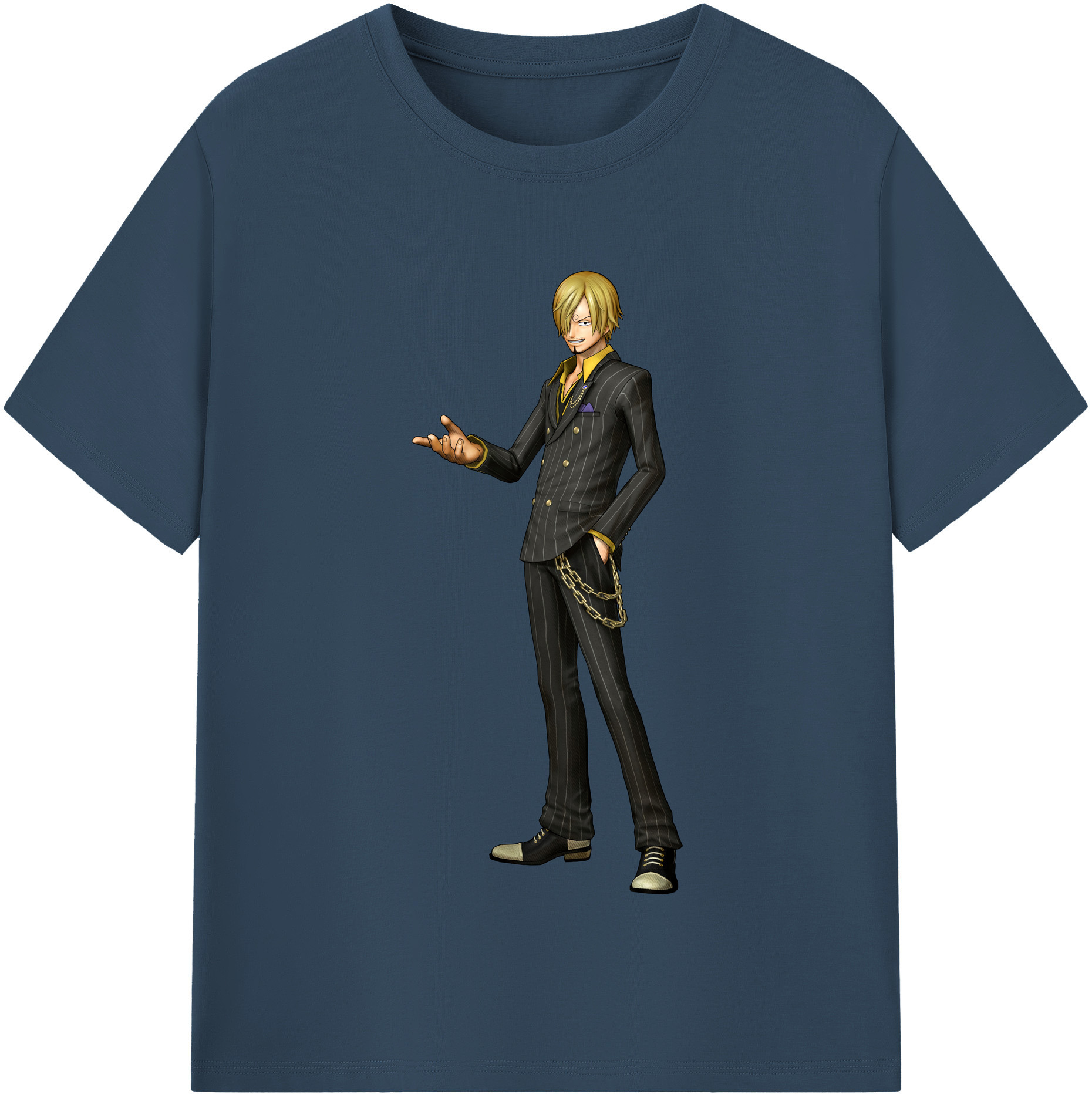 （画像用） ワンピース サンジ ONE PIECE Sanji レディースカジュアルプリントTシャツ（綿100％）