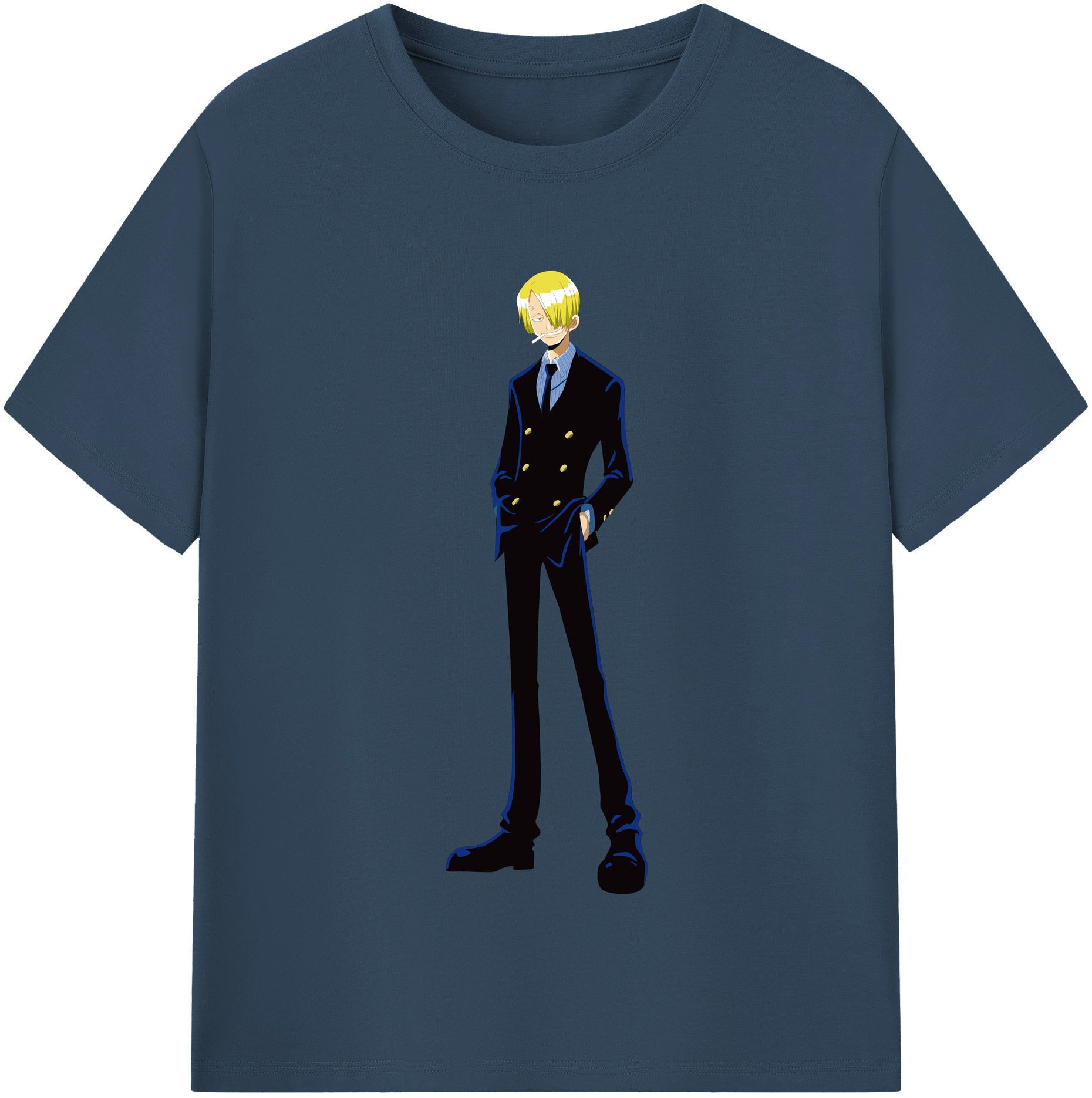 （画像用） ワンピース サンジ ONE PIECE Sanji レディースカジュアルプリントTシャツ（綿100％）