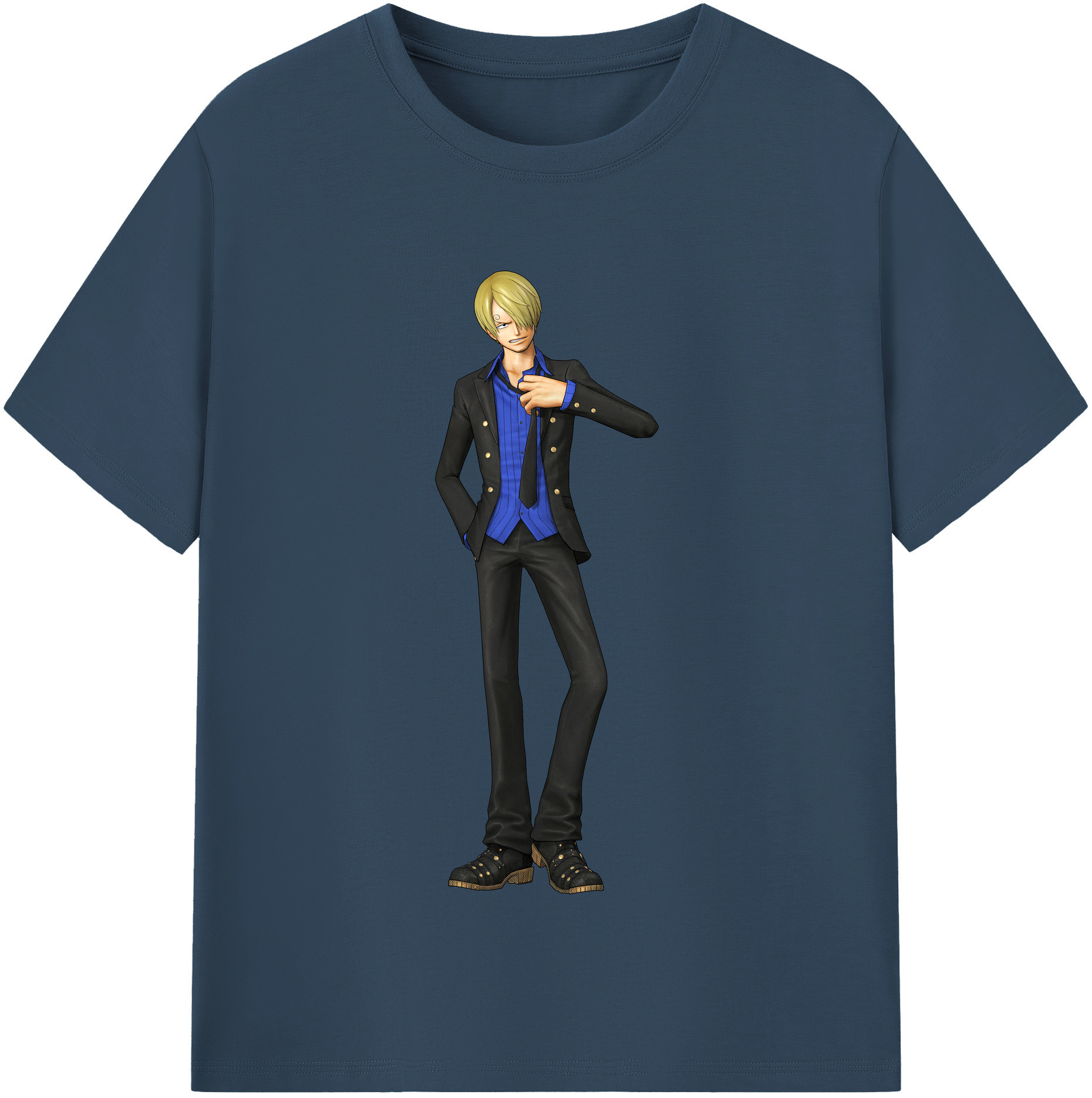 （画像用） ワンピース サンジ ONE PIECE Sanji レディースカジュアルプリントTシャツ（綿100％）