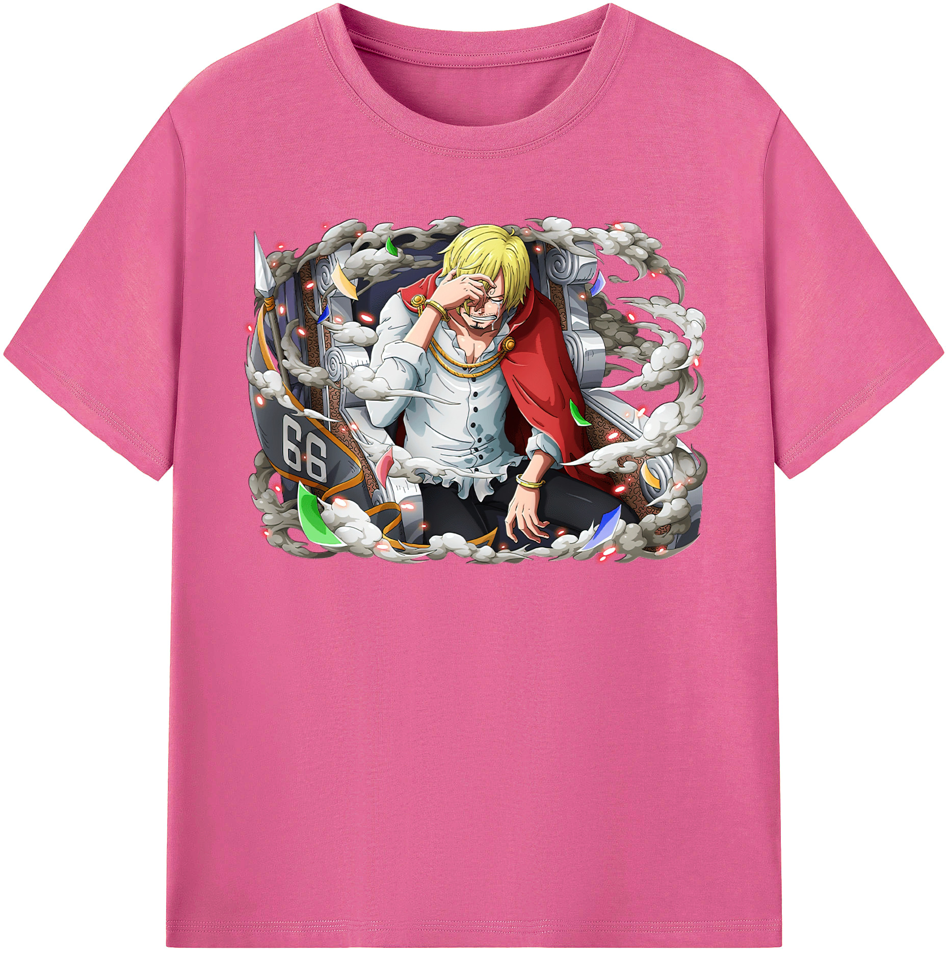 （画像用） ワンピース サンジ ONE PIECE Sanji レディースカジュアルプリントTシャツ（綿100％）