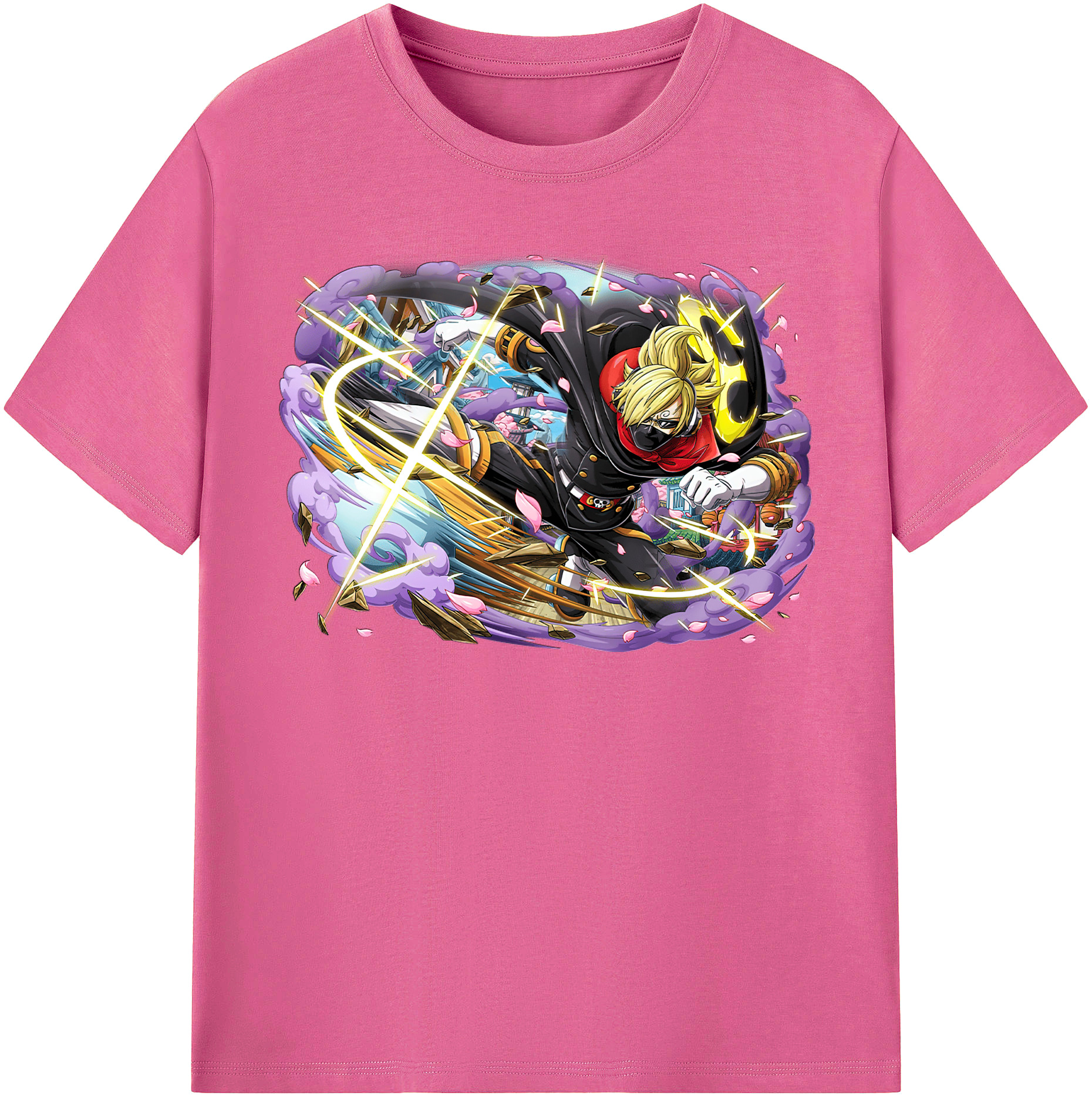 （画像用） ワンピース サンジ ONE PIECE Sanji レディースカジュアルプリントTシャツ（綿100％）