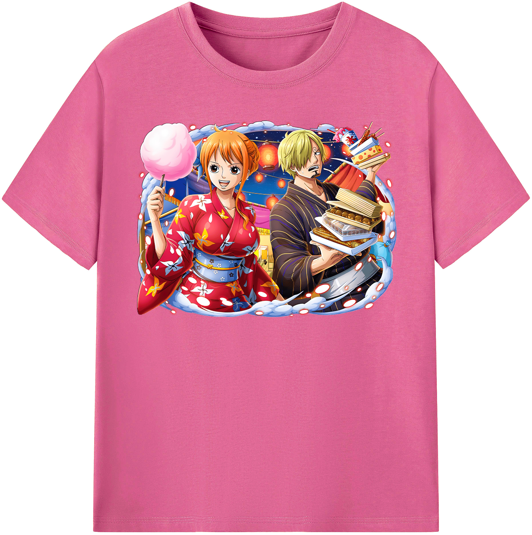（画像用） ワンピース サンジ ONE PIECE Sanji レディースカジュアルプリントTシャツ（綿100％）