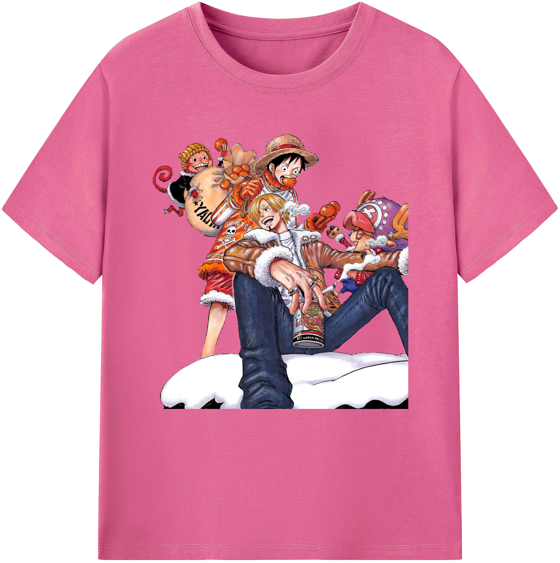 （画像用） ワンピース サンジ ONE PIECE Sanji レディースカジュアルプリントTシャツ（綿100％）