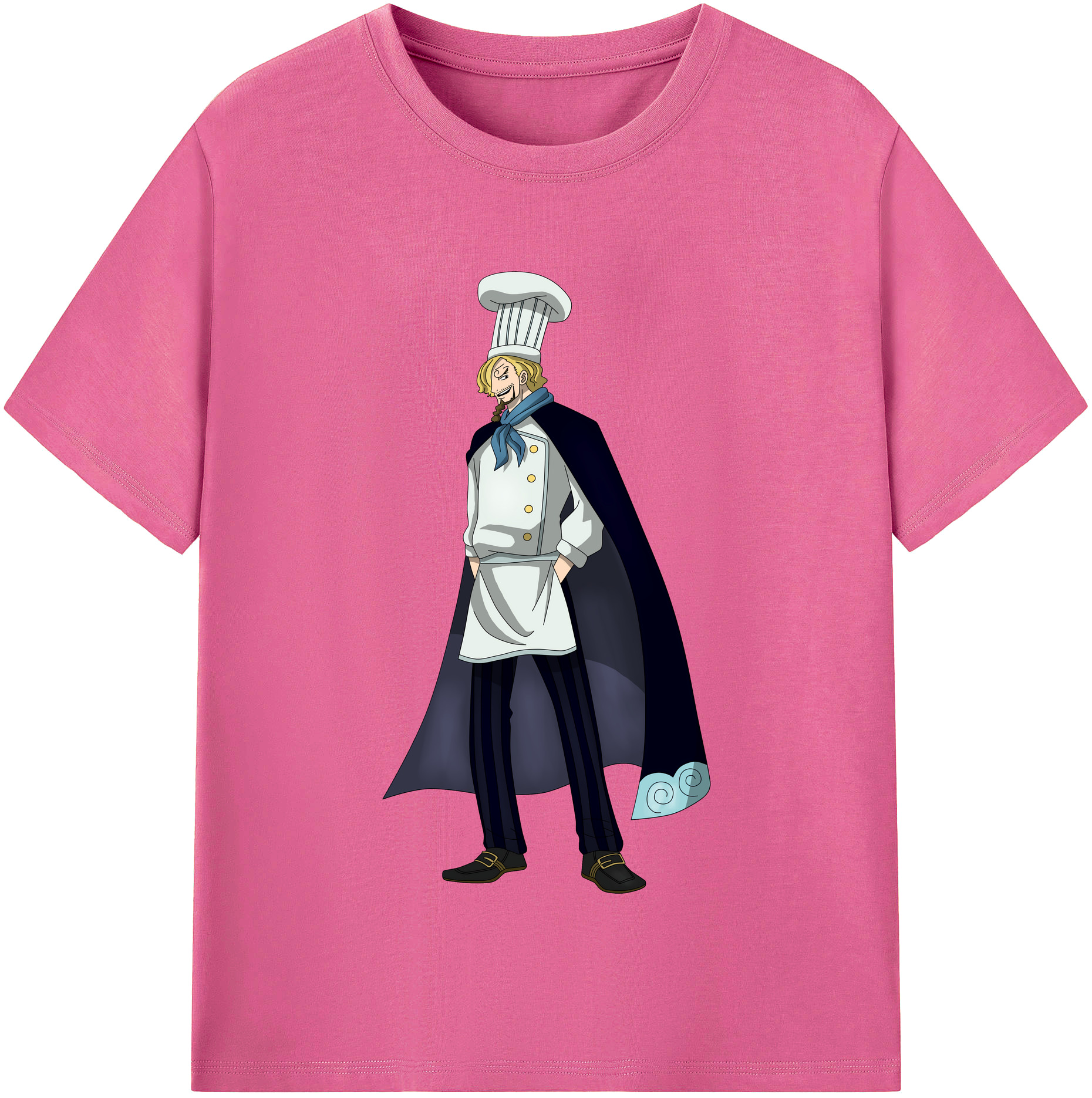 （画像用） ワンピース サンジ ONE PIECE Sanji レディースカジュアルプリントTシャツ（綿100％）