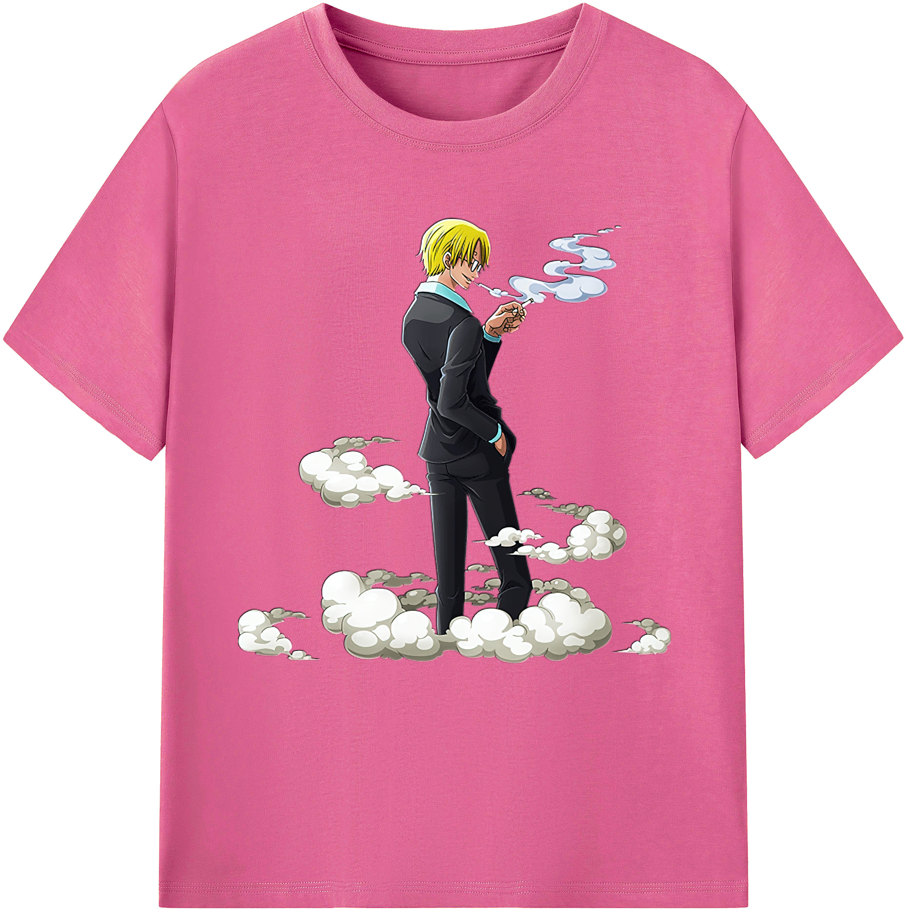 （画像用） ワンピース サンジ ONE PIECE Sanji レディースカジュアルプリントTシャツ（綿100％）