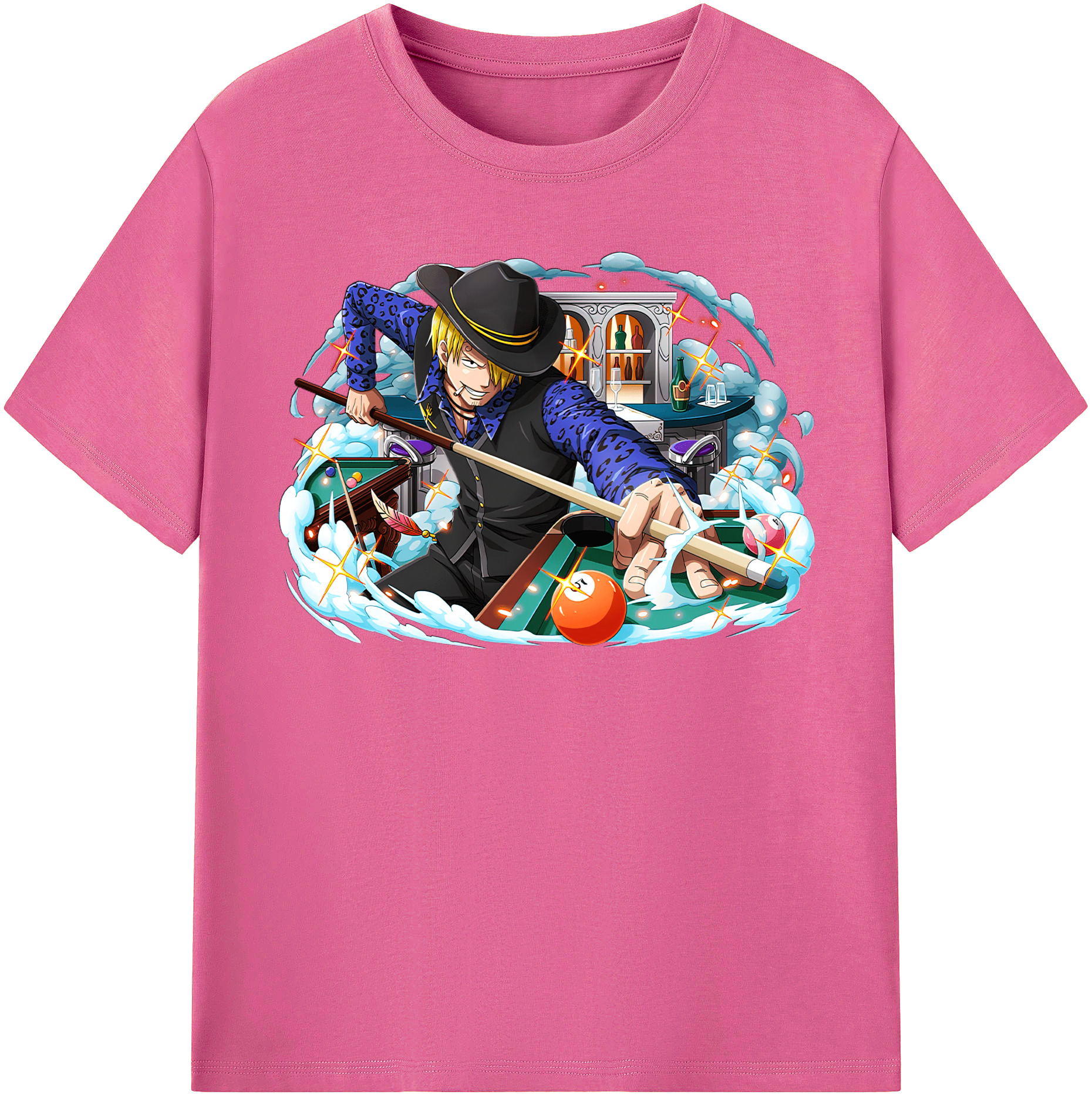 （画像用） ワンピース サンジ ONE PIECE Sanji レディースカジュアルプリントTシャツ（綿100％）