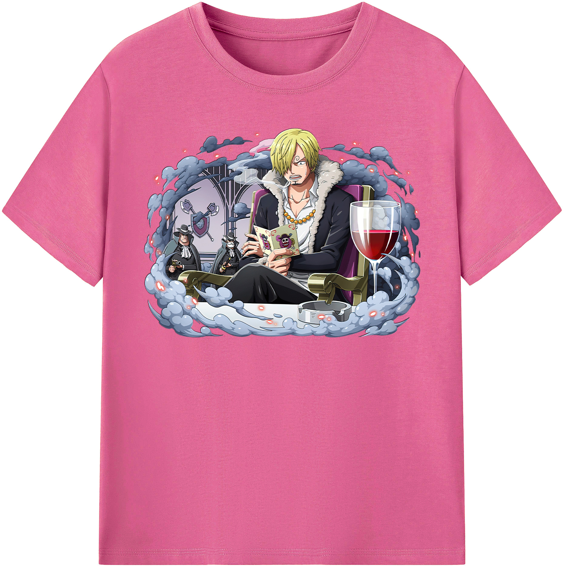 （画像用） ワンピース サンジ ONE PIECE Sanji レディースカジュアルプリントTシャツ（綿100％）