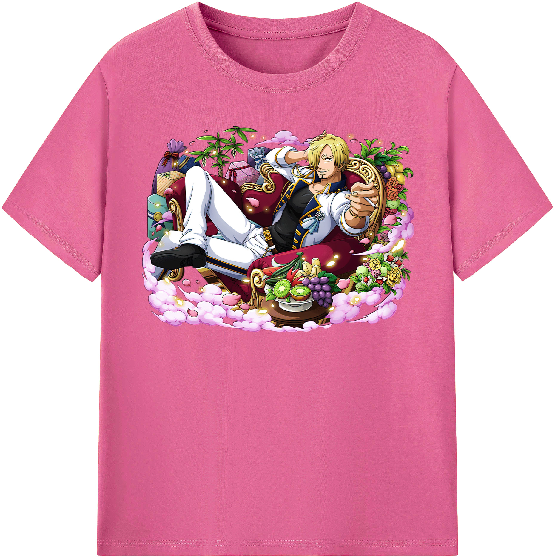 （画像用） ワンピース サンジ ONE PIECE Sanji レディースカジュアルプリントTシャツ（綿100％）