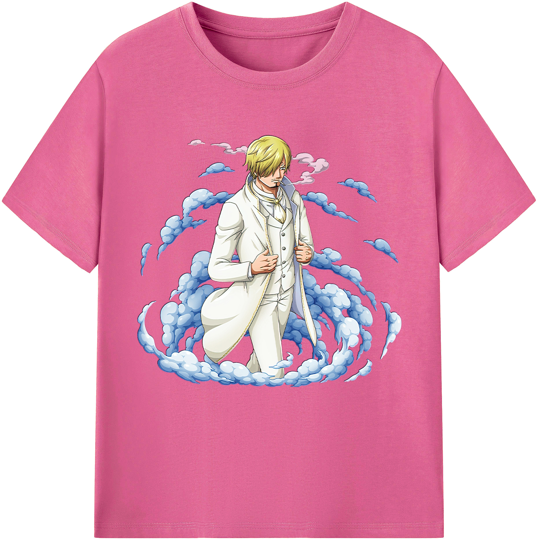 （画像用） ワンピース サンジ ONE PIECE Sanji レディースカジュアルプリントTシャツ（綿100％）