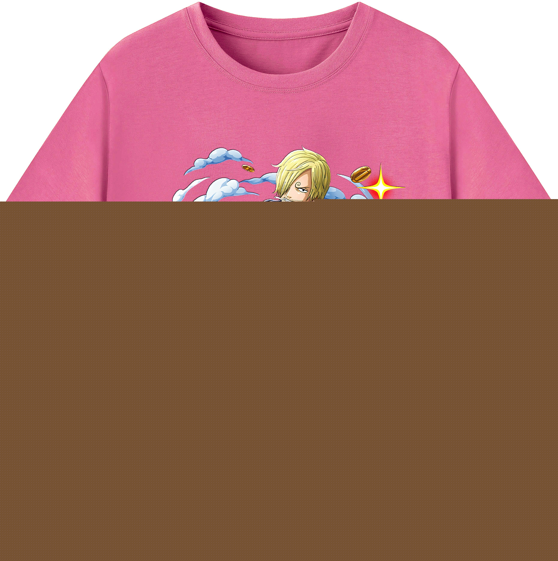（画像用） ワンピース サンジ ONE PIECE Sanji レディースカジュアルプリントTシャツ（綿100％）