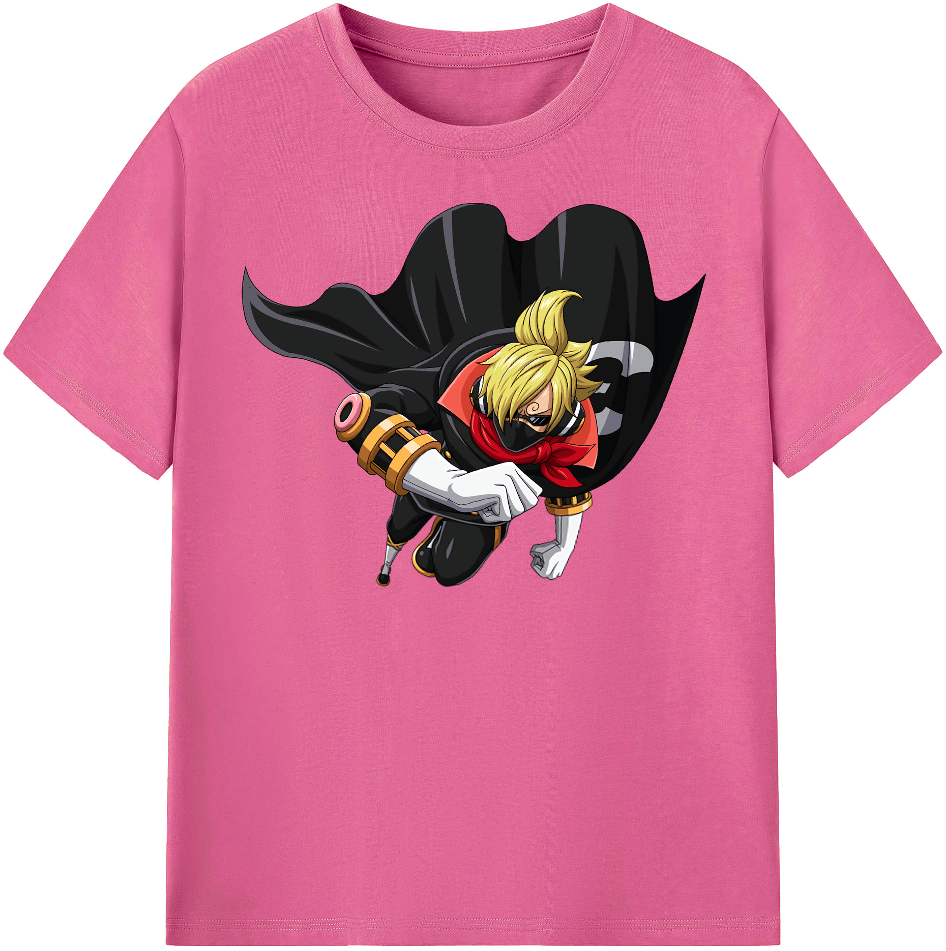 （画像用） ワンピース サンジ ONE PIECE Sanji レディースカジュアルプリントTシャツ（綿100％）