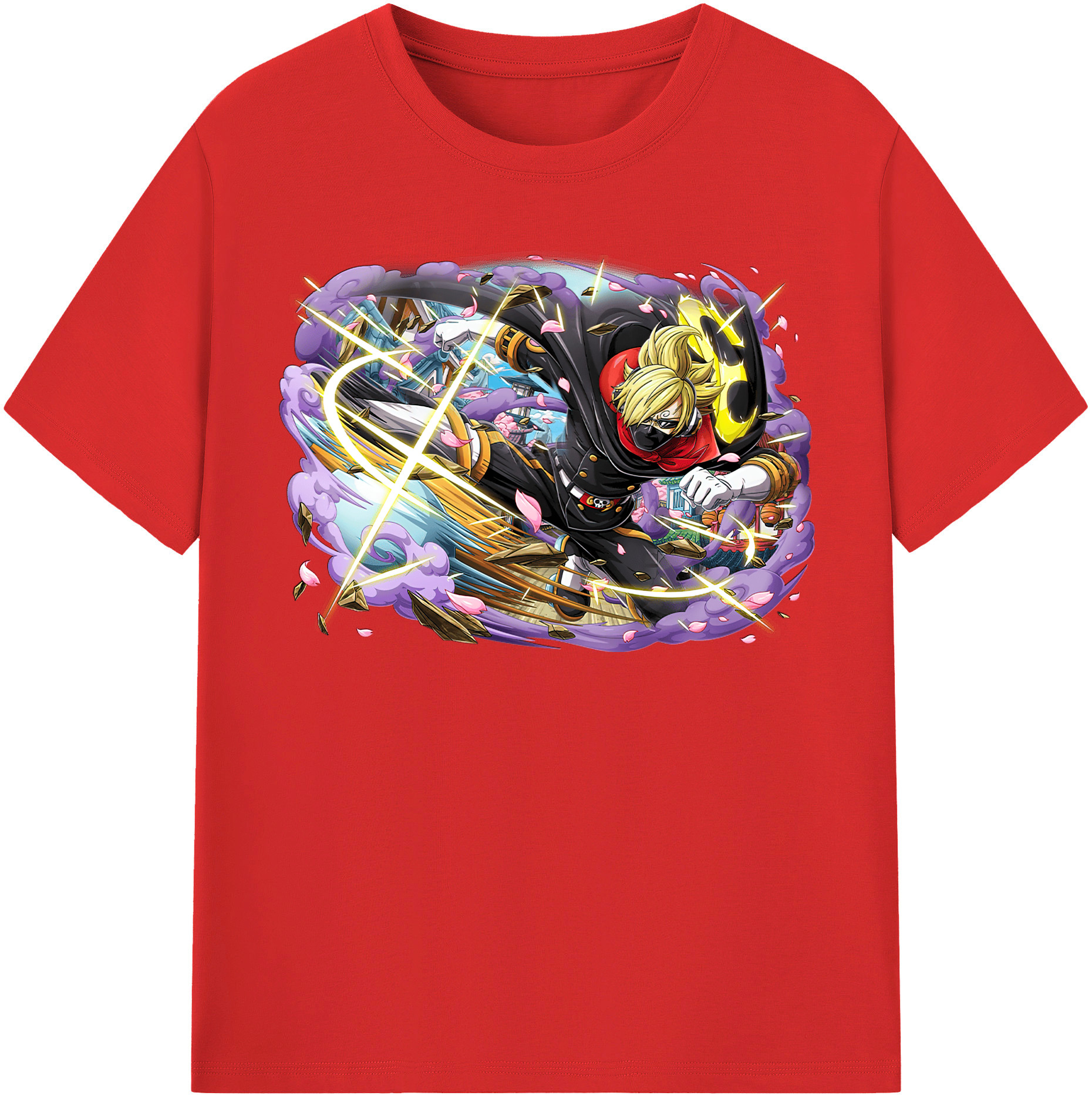 （画像用） ワンピース サンジ ONE PIECE Sanji レディースカジュアルプリントTシャツ（綿100％）