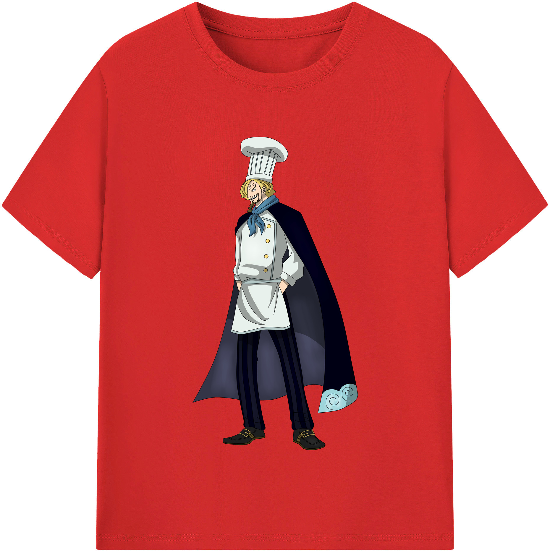 （画像用） ワンピース サンジ ONE PIECE Sanji レディースカジュアルプリントTシャツ（綿100％）