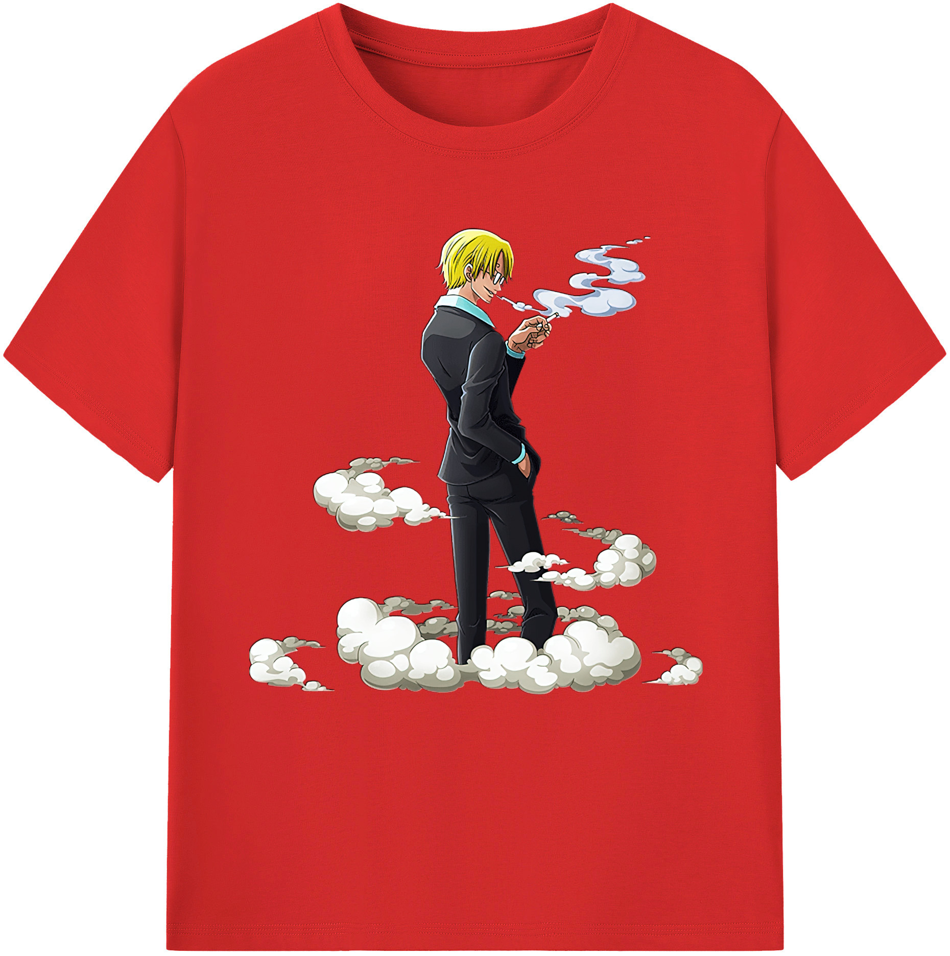 （画像用） ワンピース サンジ ONE PIECE Sanji レディースカジュアルプリントTシャツ（綿100％）