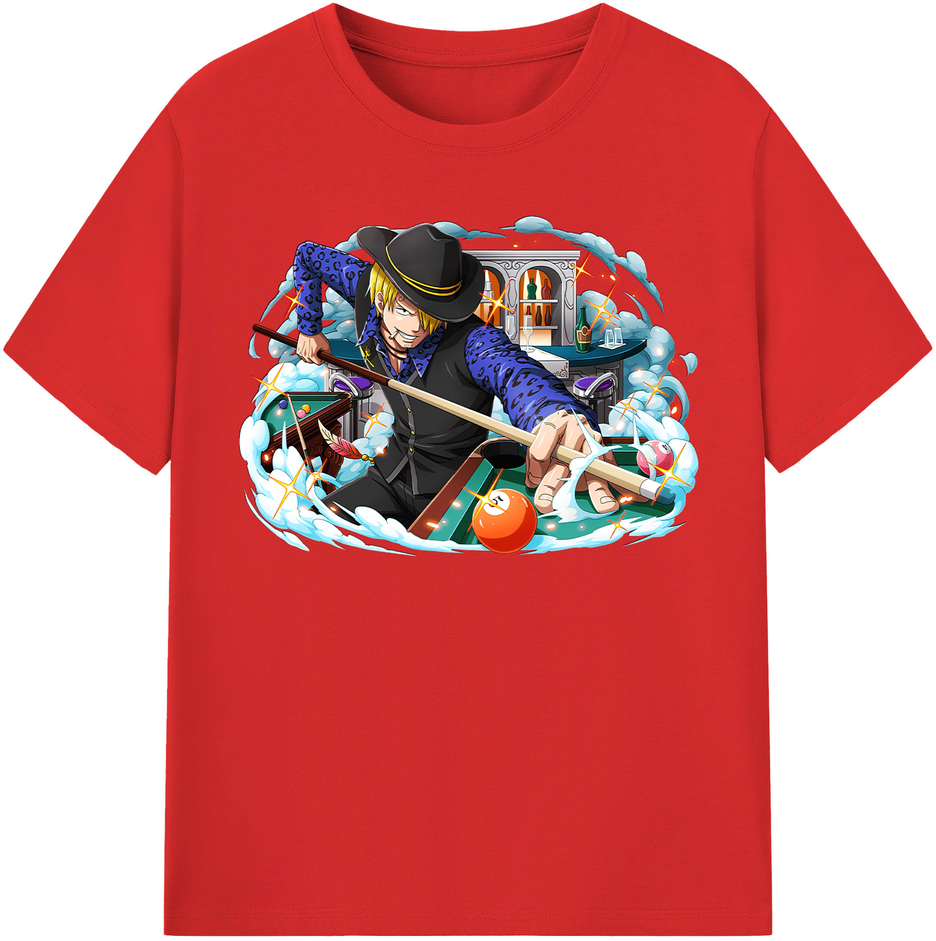（画像用） ワンピース サンジ ONE PIECE Sanji レディースカジュアルプリントTシャツ（綿100％）