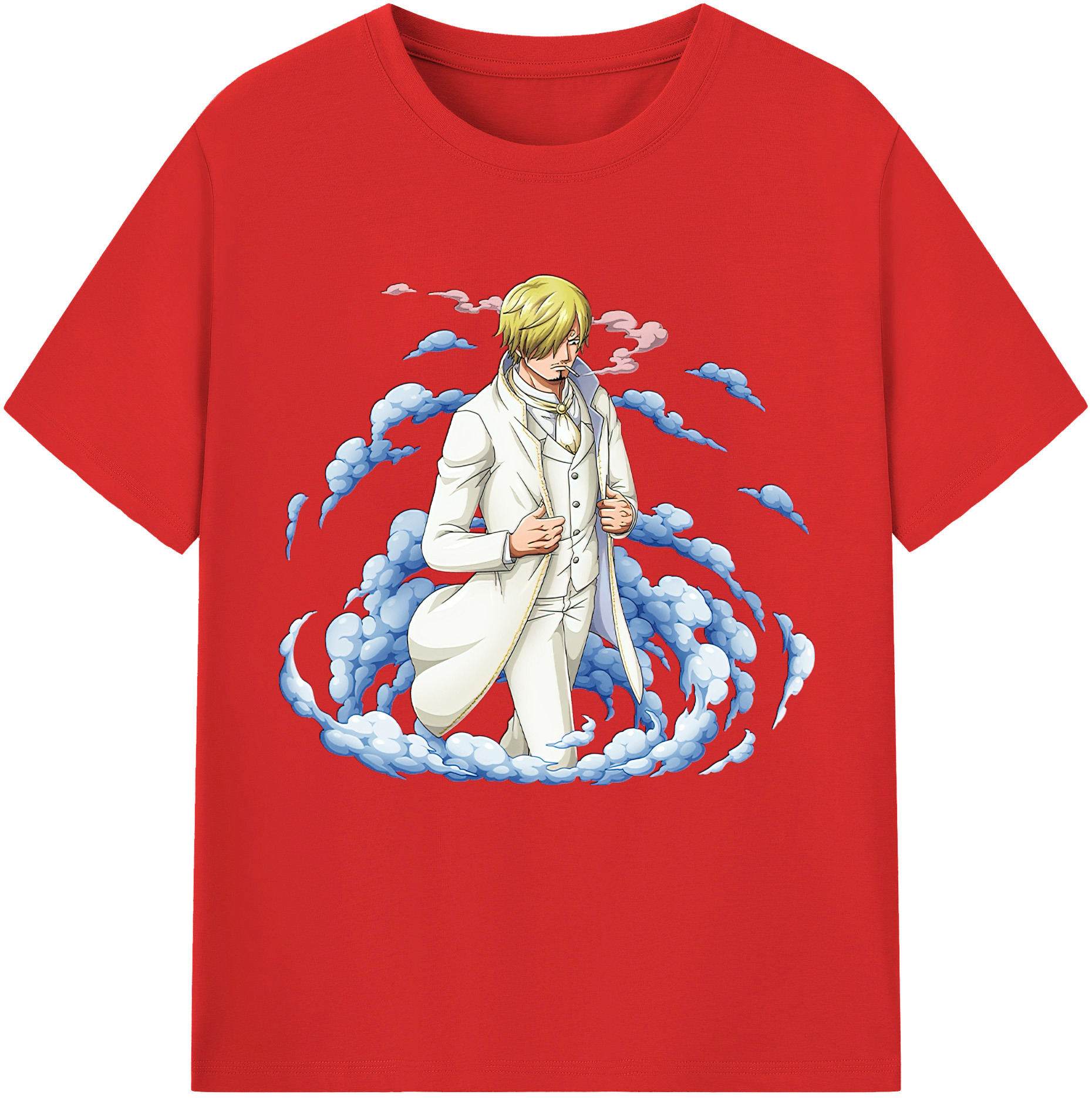 （画像用） ワンピース サンジ ONE PIECE Sanji レディースカジュアルプリントTシャツ（綿100％）