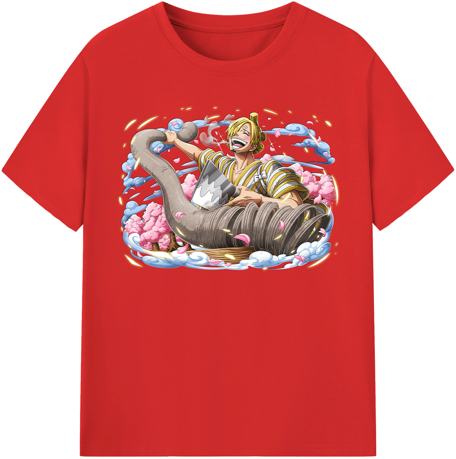 （画像用） ワンピース サンジ ONE PIECE Sanji レディースカジュアルプリントTシャツ（綿100％）