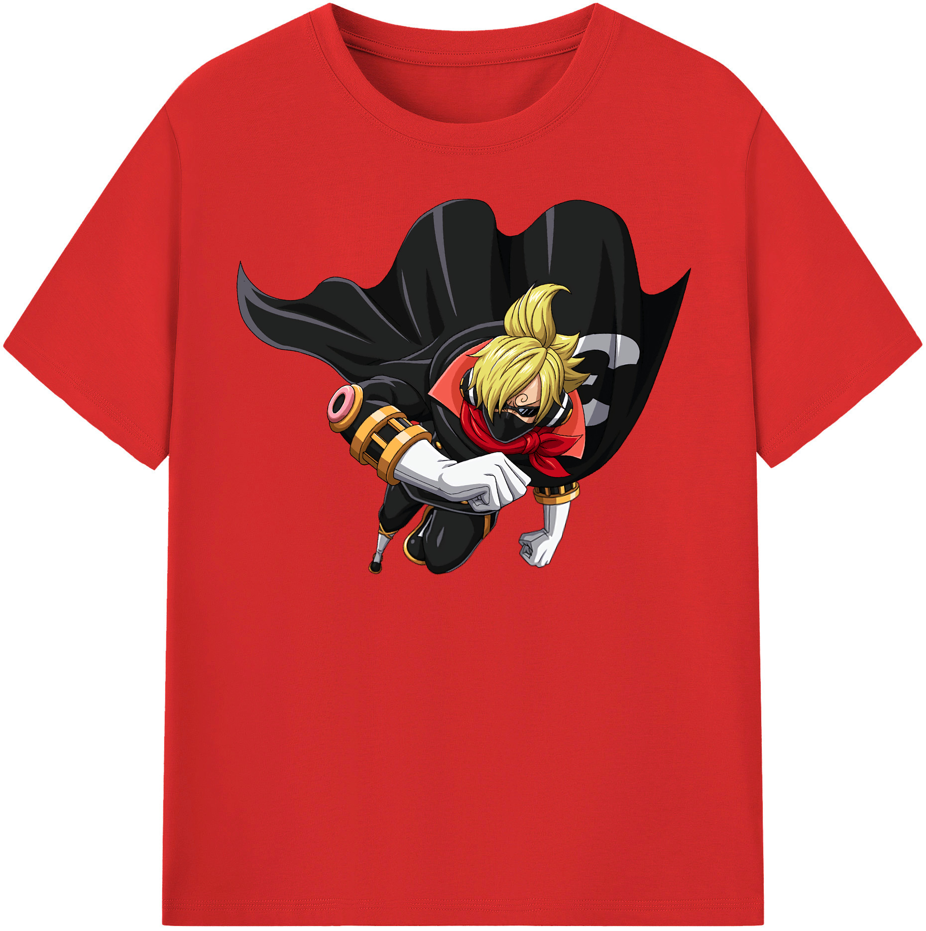 （画像用） ワンピース サンジ ONE PIECE Sanji レディースカジュアルプリントTシャツ（綿100％）