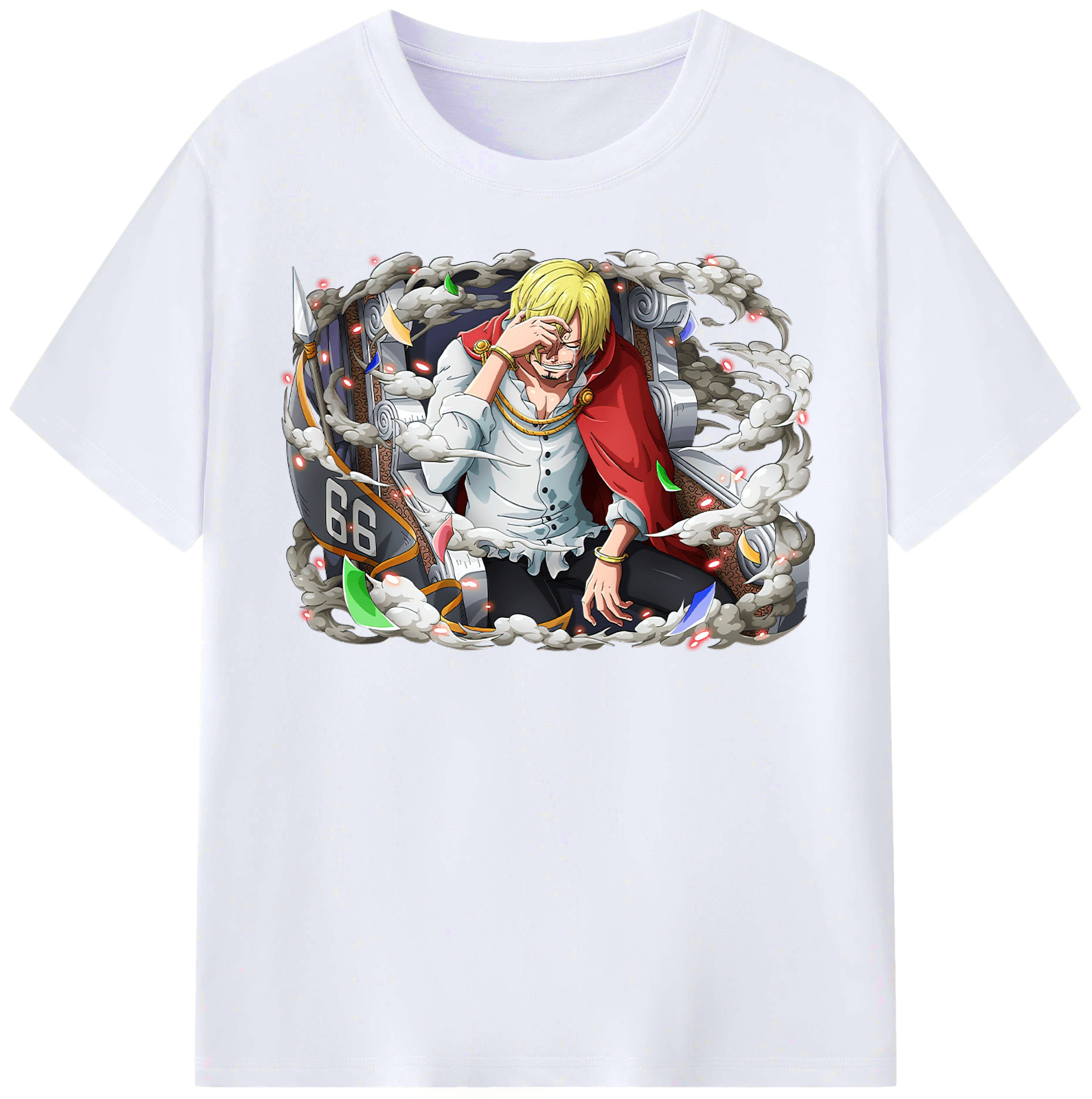（画像用） ワンピース サンジ ONE PIECE Sanji レディースカジュアルプリントTシャツ（綿100％）