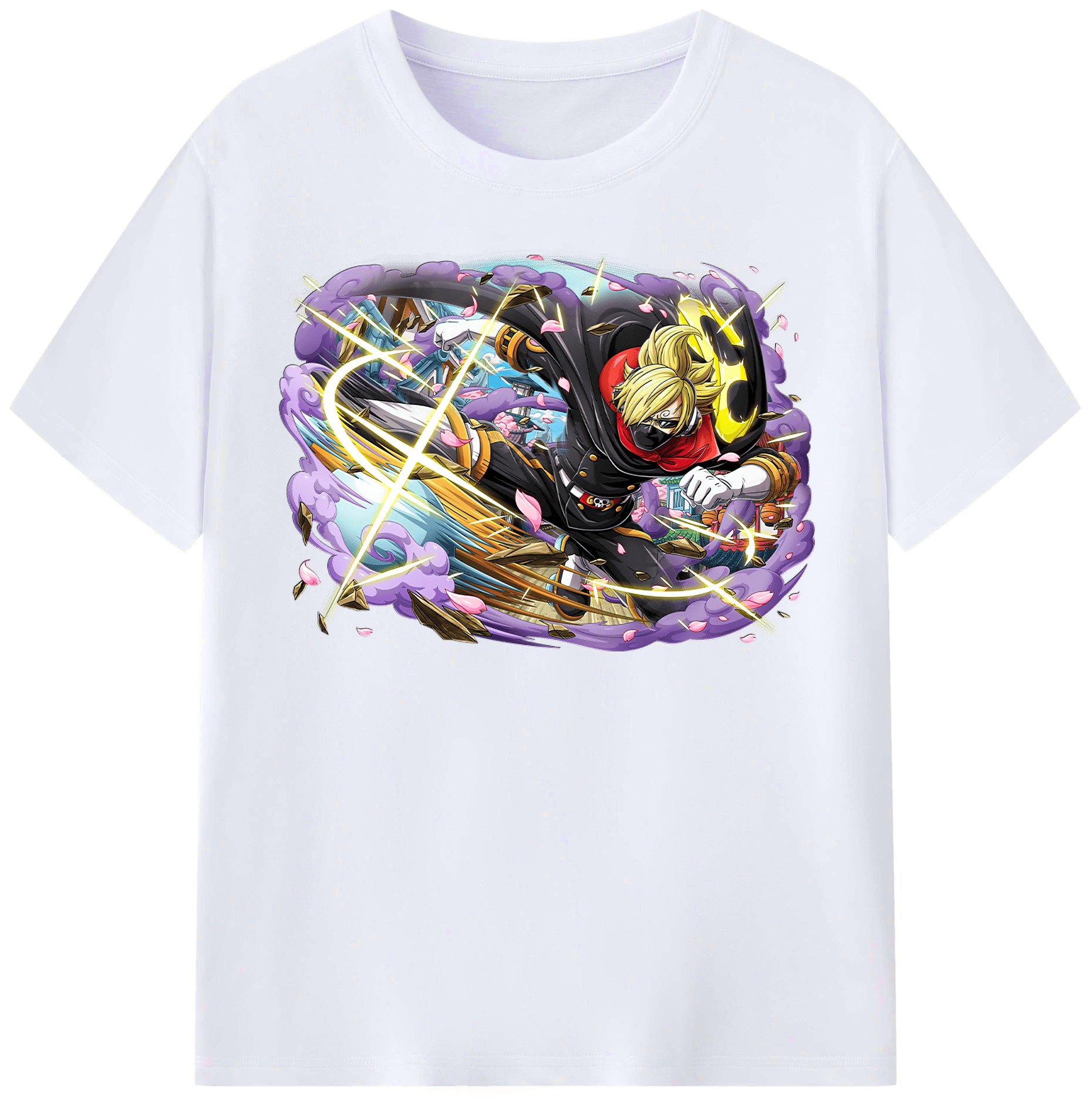 （画像用） ワンピース サンジ ONE PIECE Sanji レディースカジュアルプリントTシャツ（綿100％）