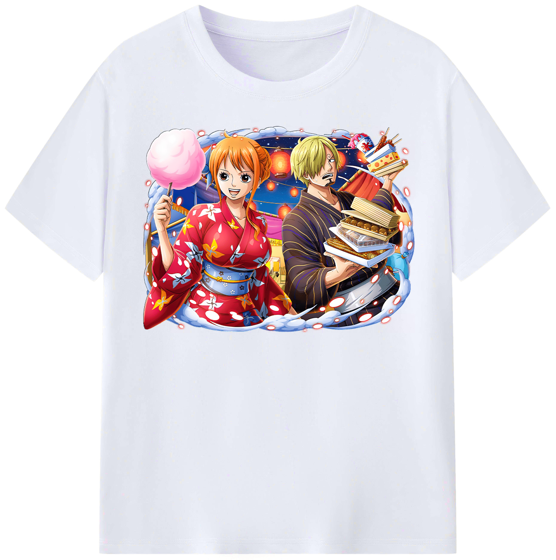 （画像用） ワンピース サンジ ONE PIECE Sanji レディースカジュアルプリントTシャツ（綿100％）