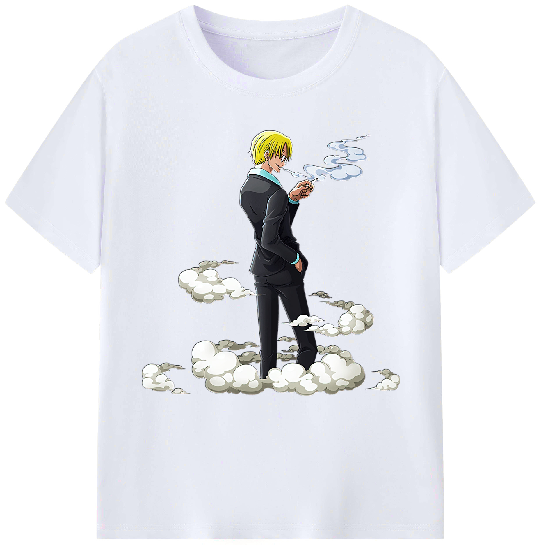 （画像用） ワンピース サンジ ONE PIECE Sanji レディースカジュアルプリントTシャツ（綿100％）