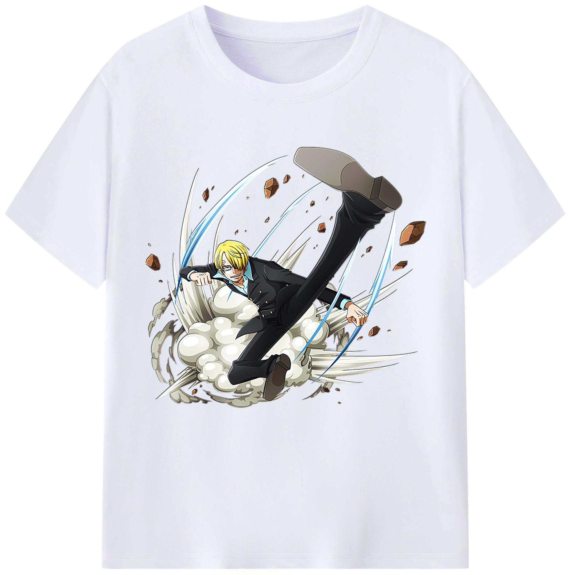 （画像用） ワンピース サンジ ONE PIECE Sanji レディースカジュアルプリントTシャツ（綿100％）