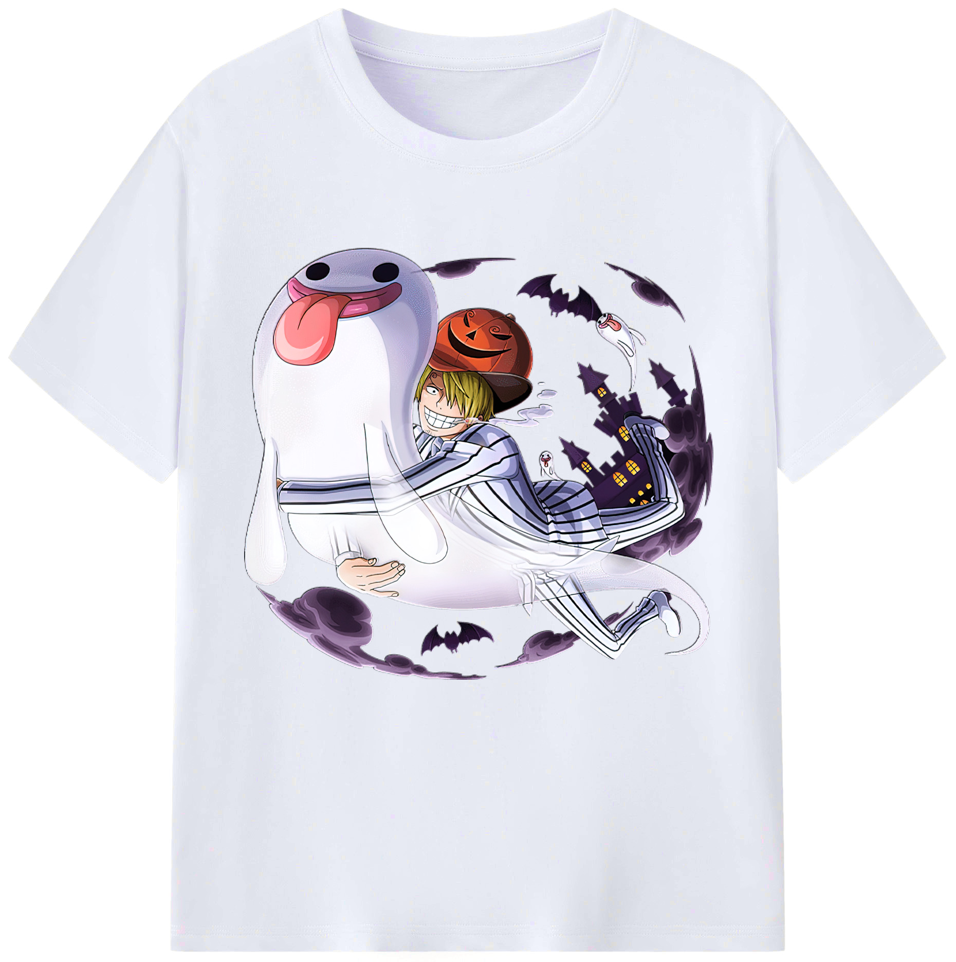 （画像用） ワンピース サンジ ONE PIECE Sanji レディースカジュアルプリントTシャツ（綿100％）