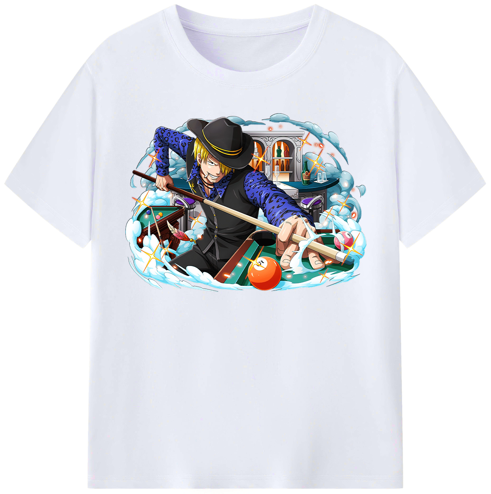（画像用） ワンピース サンジ ONE PIECE Sanji レディースカジュアルプリントTシャツ（綿100％）