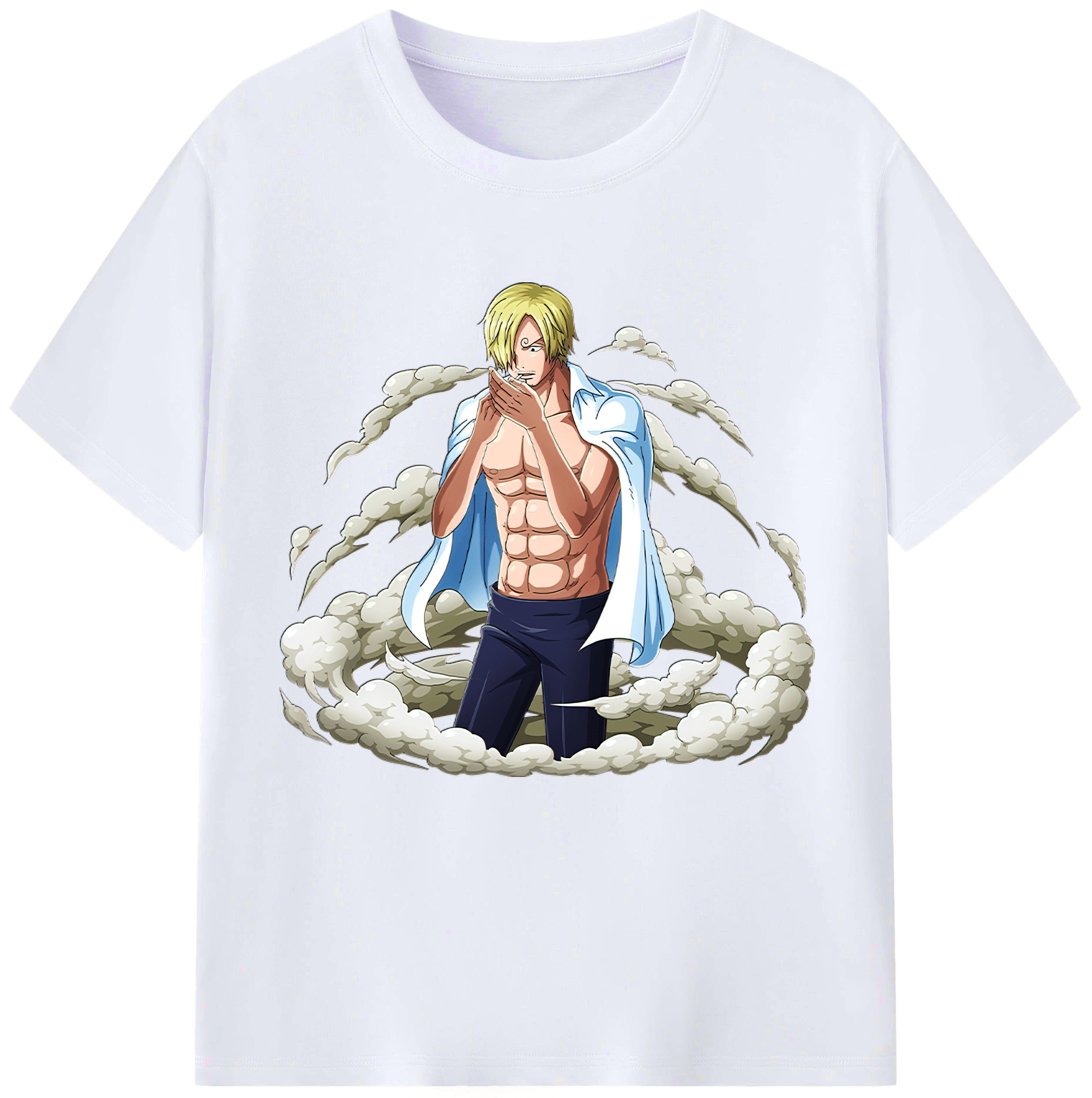 （画像用） ワンピース サンジ ONE PIECE Sanji レディースカジュアルプリントTシャツ（綿100％）