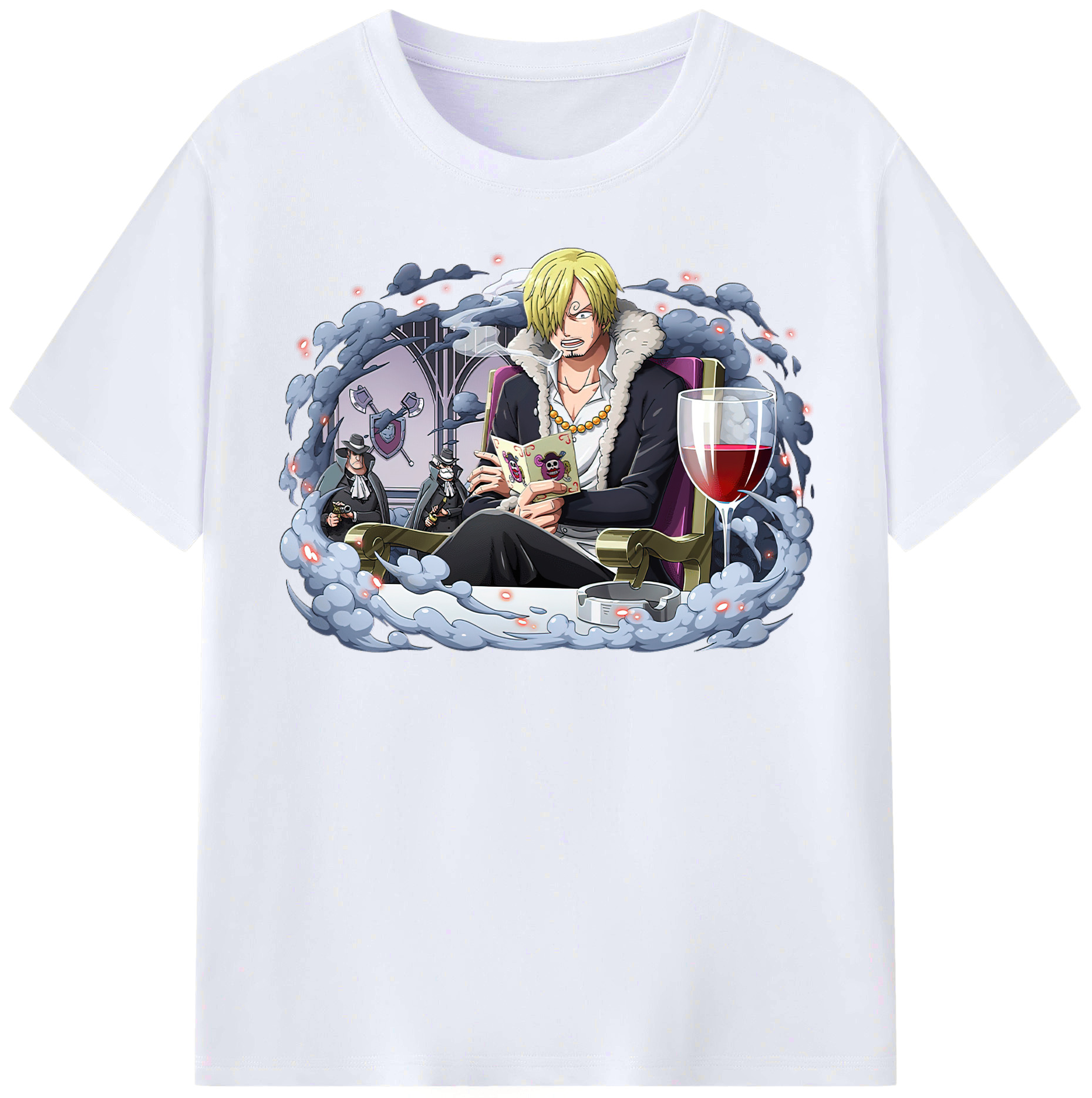 （画像用） ワンピース サンジ ONE PIECE Sanji レディースカジュアルプリントTシャツ（綿100％）
